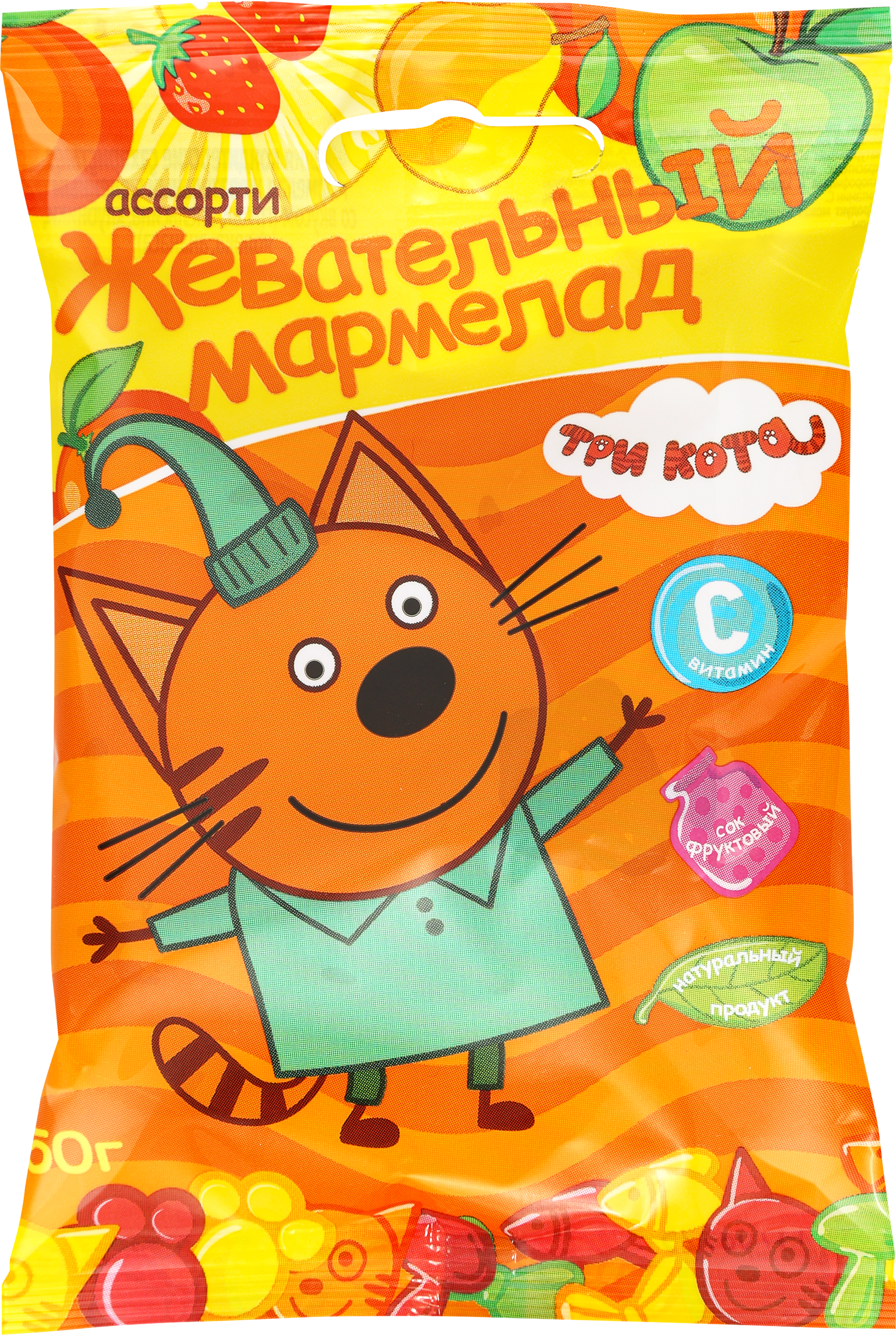 Изображение товара Мармелад жевательный желейный ТРИ КОТА, 50г