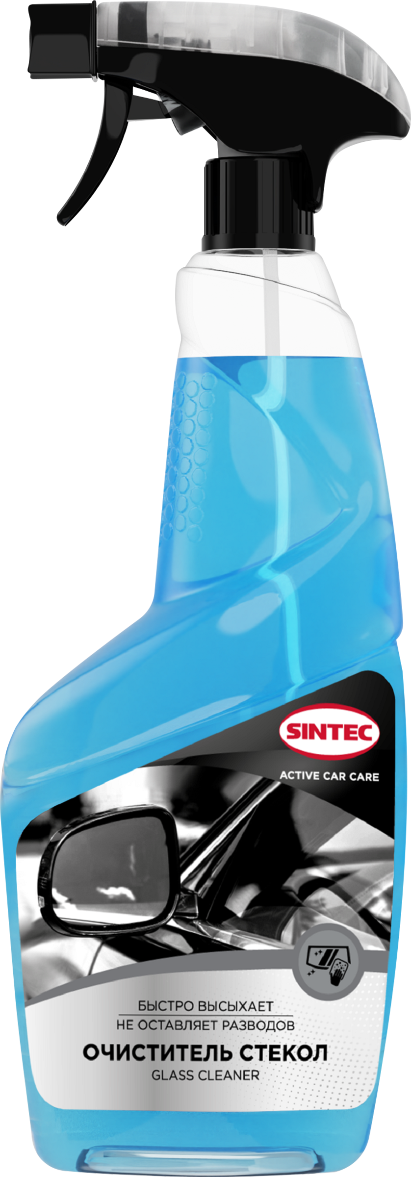 Изображение товара Очиститель стекол SINTEC Glass Cleaner 550 мл, универсальное средство для стекол и пластиковых пове