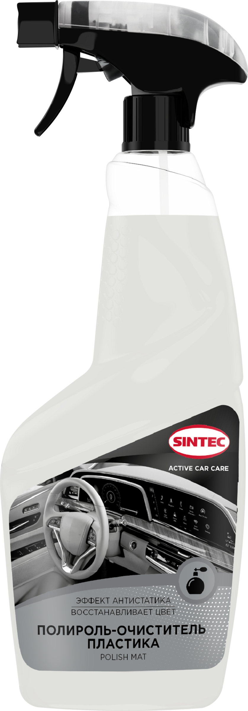Изображение товара Полироль-очиститель пластика SINTEC Polish Mat, парфюм, 550мл