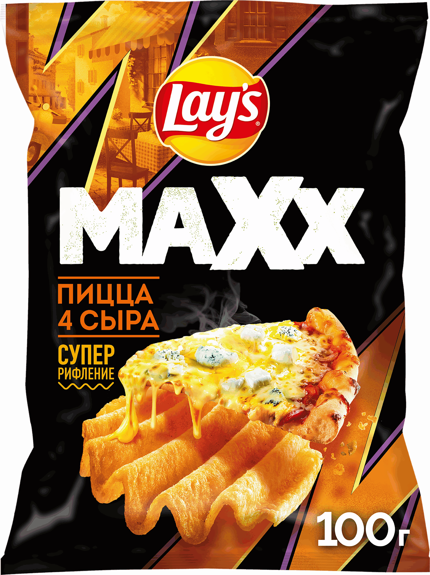 Изображение товара Чипсы картофельные LAY'S Махх Пицца 4 сыра, 100г