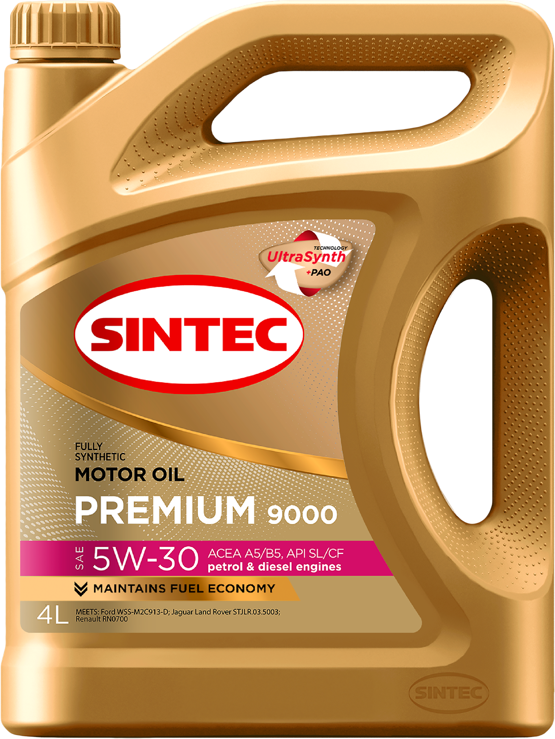 Изображение товара Масло моторное SINTEC Premium 9000 5W-30 A5/B5 SL/CF, 4 литра