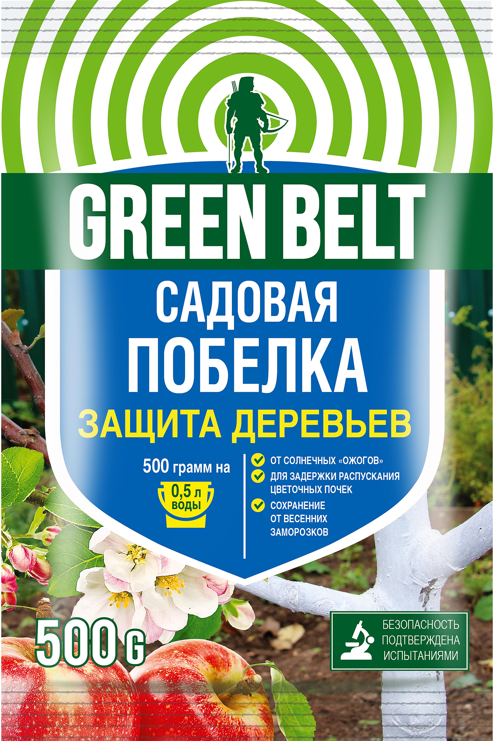 Изображение товара Побелка садовая GREEN BELT для защиты от солнца и морозов 500г Россия