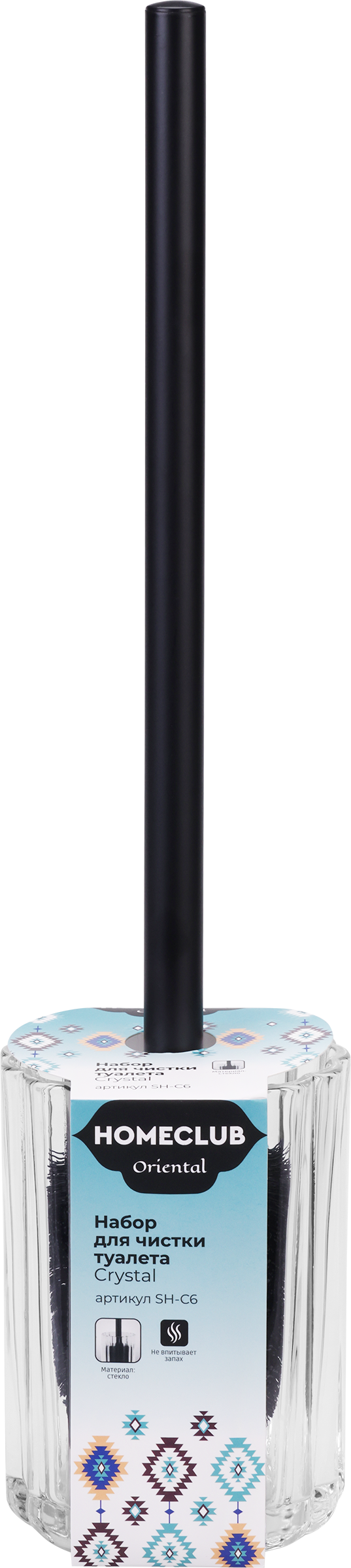 Изображение товара Набор для чистки туалета HOMECLUB Crystal стекло Арт SH-C6
