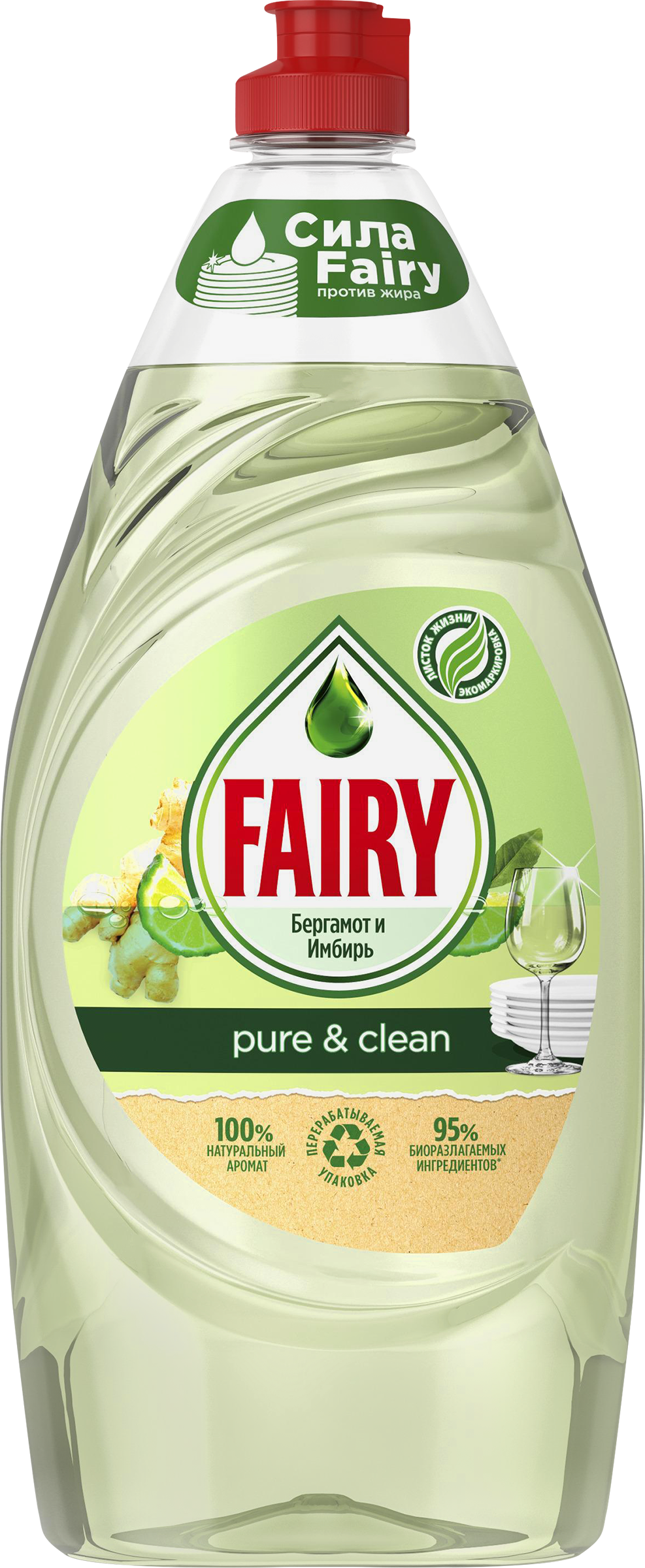 Изображение товара Средство д/мытья посуды FAIRY Pur&cl Берг/Имб