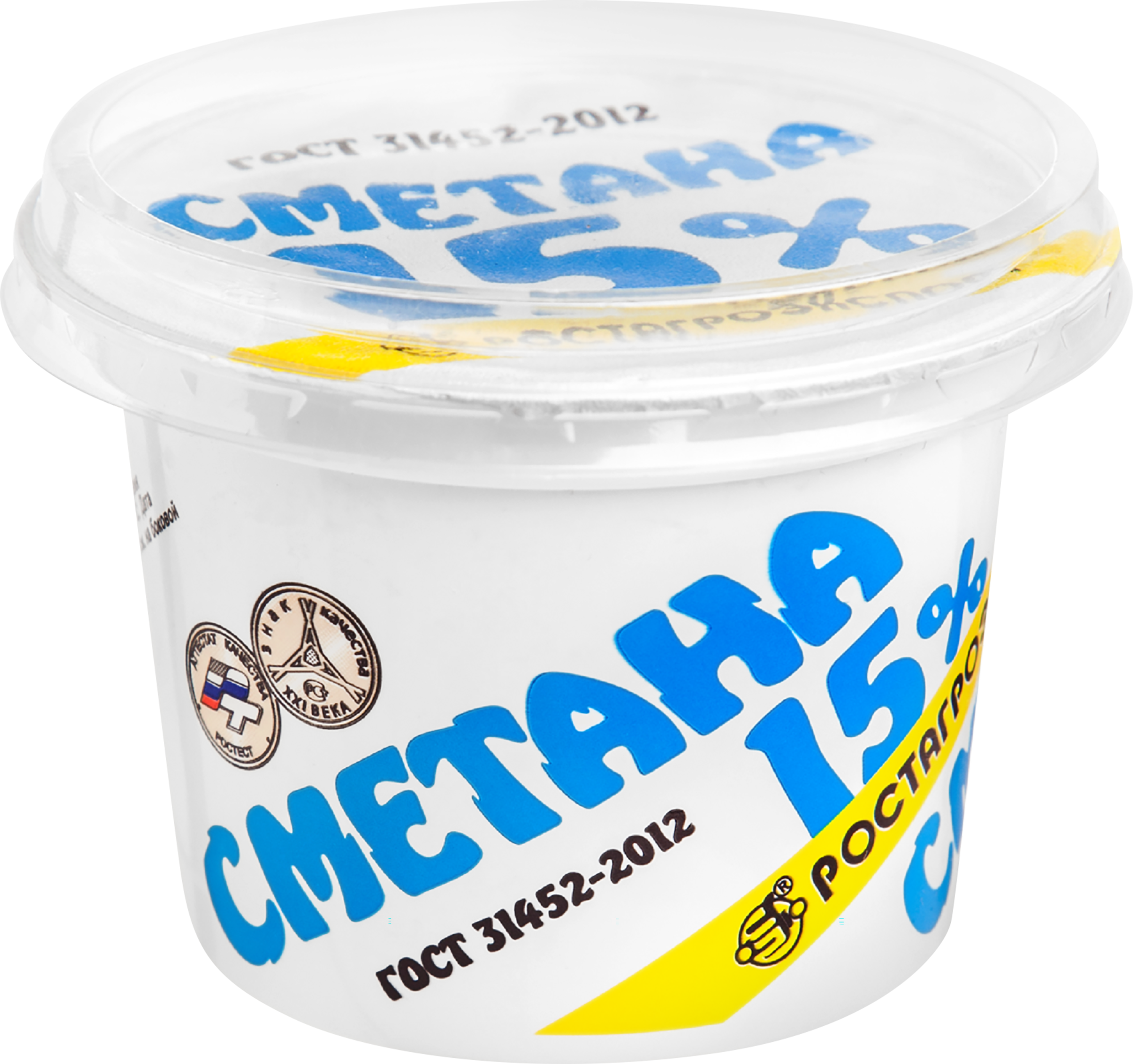 Изображение товара Сметана РОСТАГРОЭКСПОРТ 15% без змж