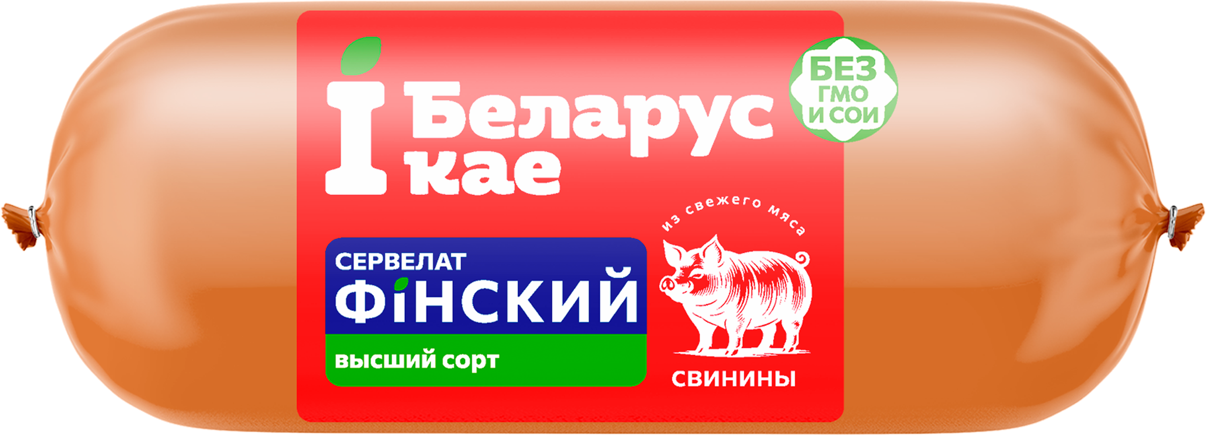 Изображение товара Колбаса копчено-вареная IБЕЛАРУСКАЕ Сервелат Финский 400 г оригинальный вкус