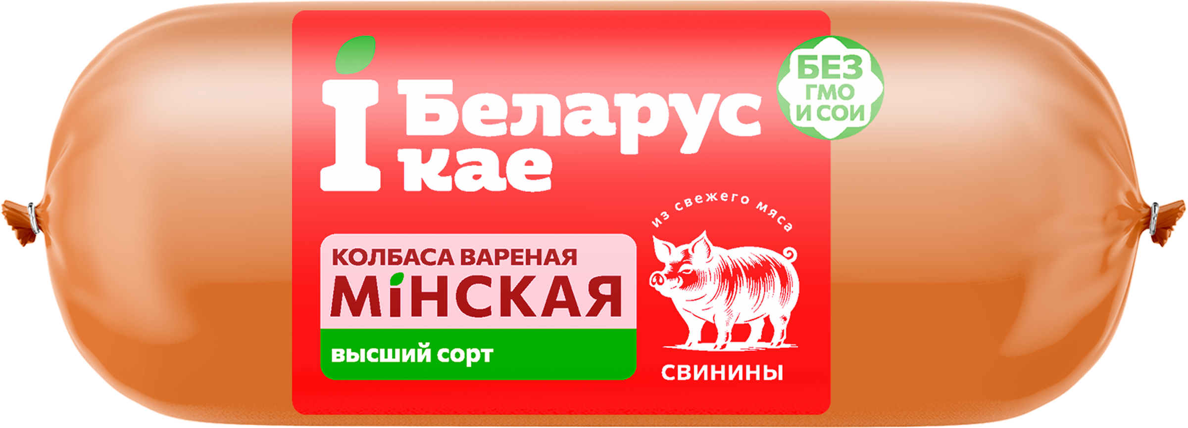 Изображение товара Колбаса вареная IБЕЛАРУСКАЕ Минская 400г вкусный и качественный продукт