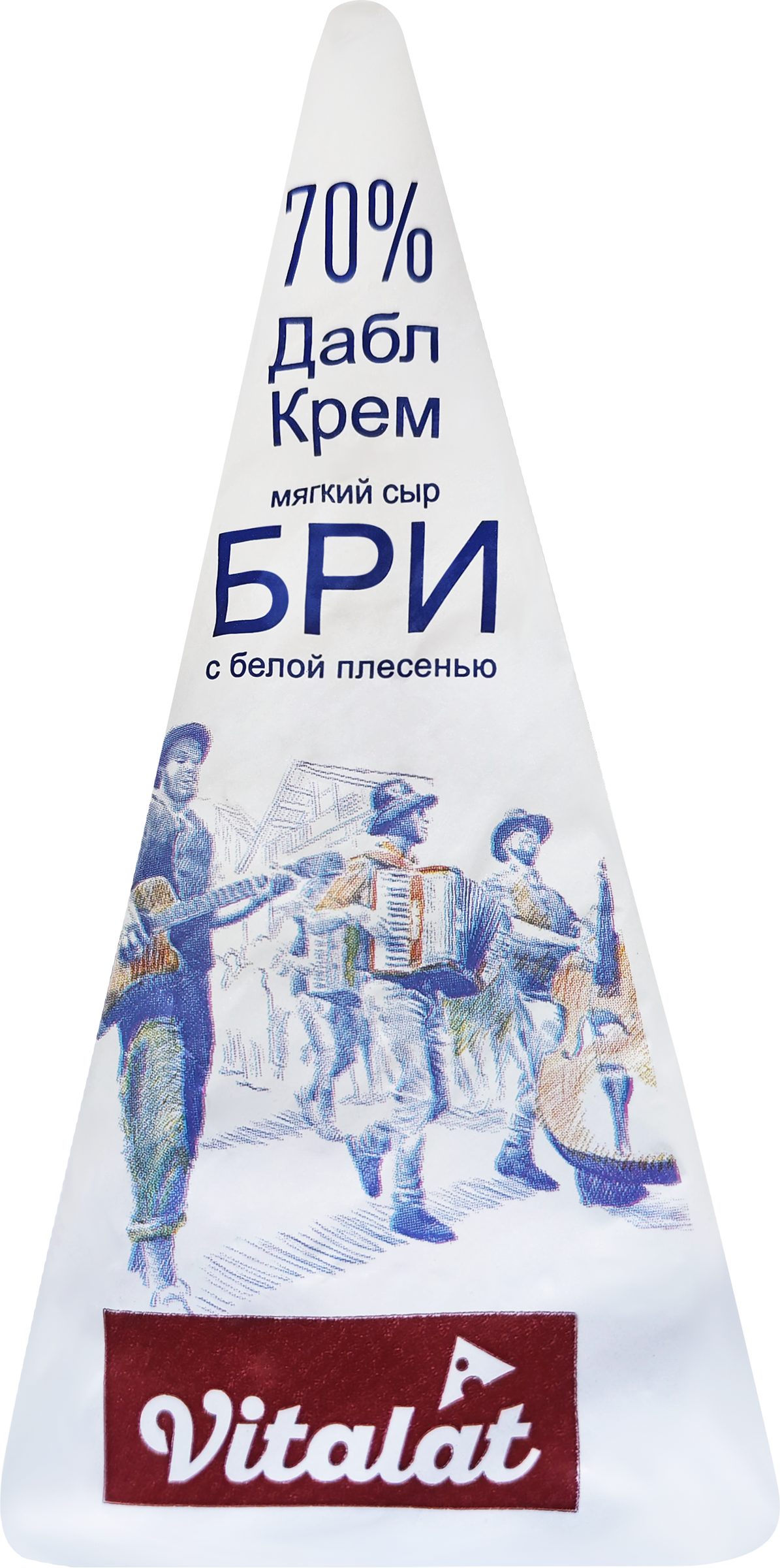 Изображение товара Сыр VITALAT мягкий Бри ДаблКрем 70% без змж
