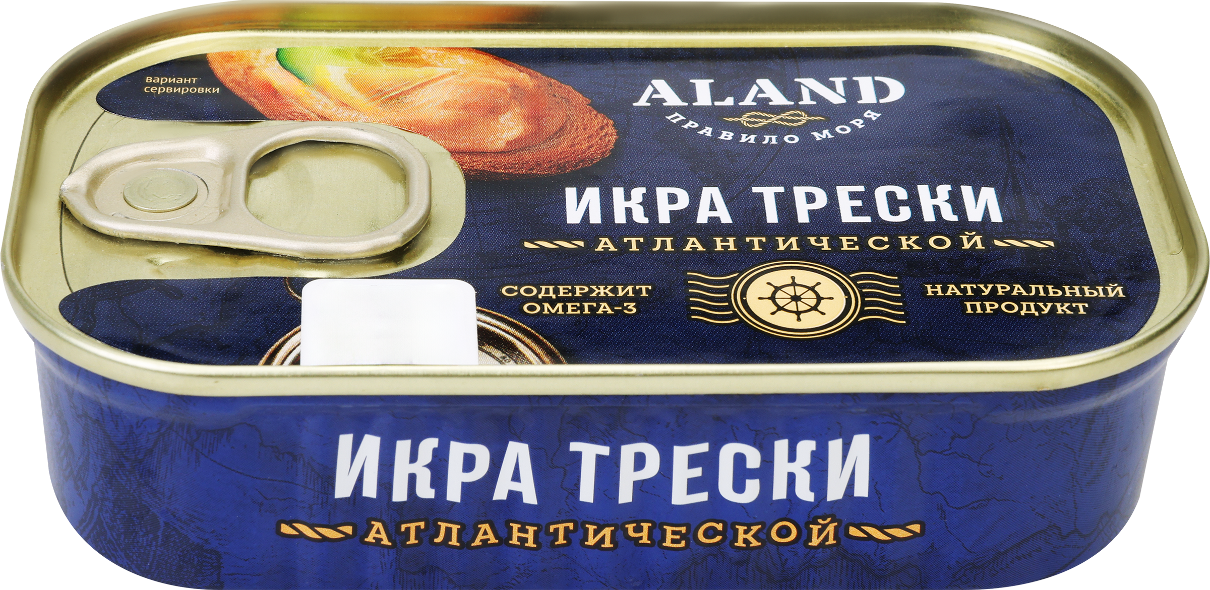 Изображение товара Икра трески Атлантической ALAND пробойная 120г для салатов и закусок