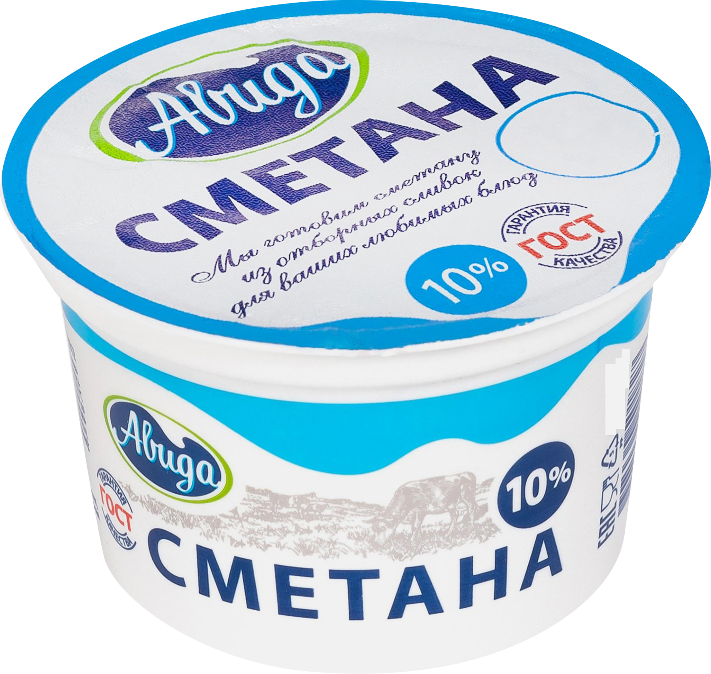 Изображение товара Сметана АВИДА 10% без змж
