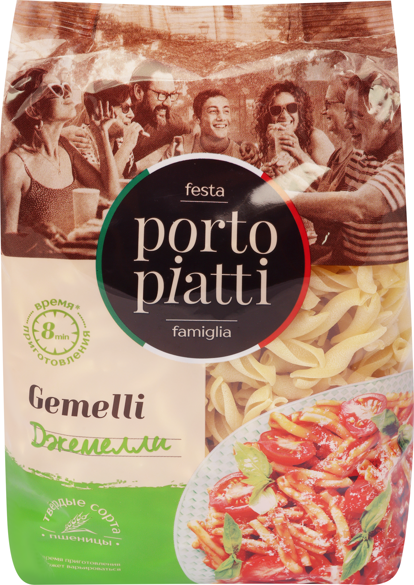 Изображение товара Макароны PORTO PIATTI Джемелли, группа А высший сорт, 400г