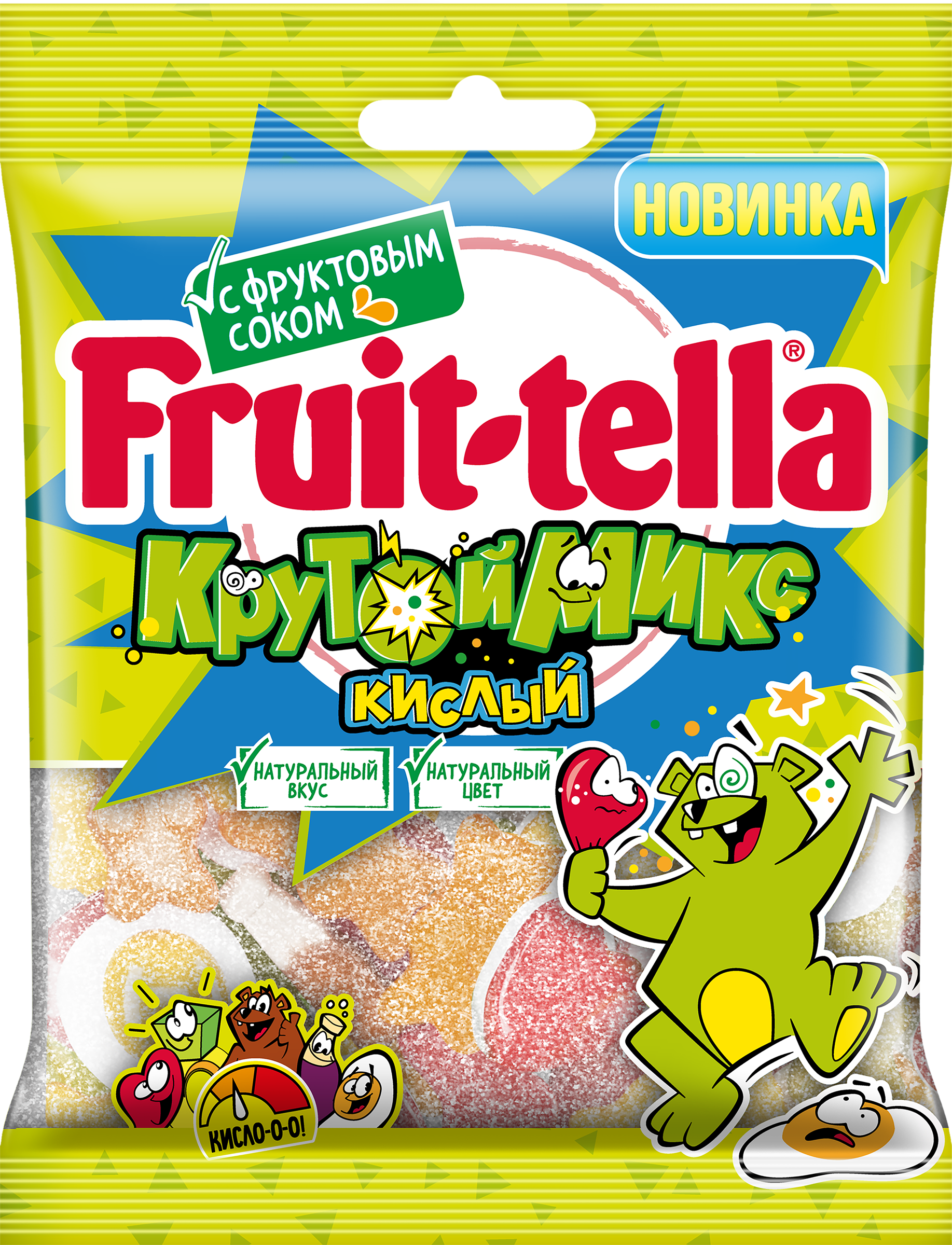 Изображение товара Мармелад жевательный FRUIT-TELLA Крутой микс кислый, 70г