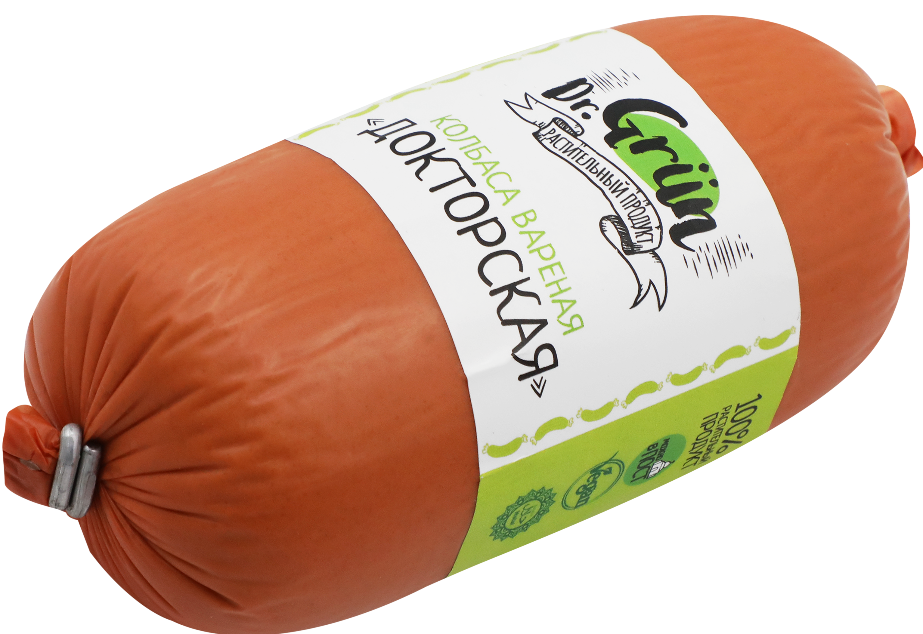 Изображение товара Колбаса вареная DR.GRUN Докторская, растительная, 300г