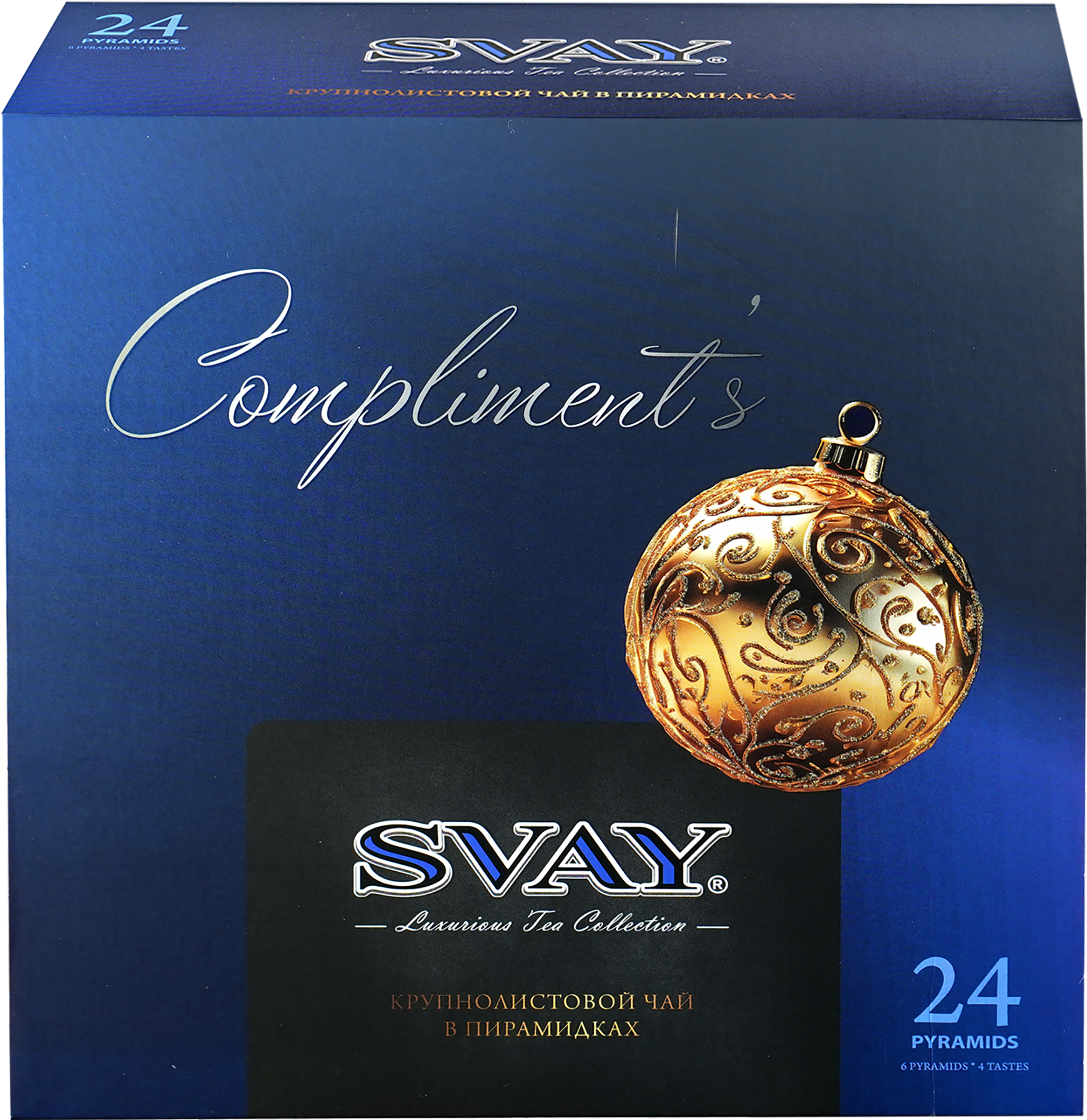 Изображение товара Набор чая SVAY Compliments New Years 24 пакета подарочная упаковка
