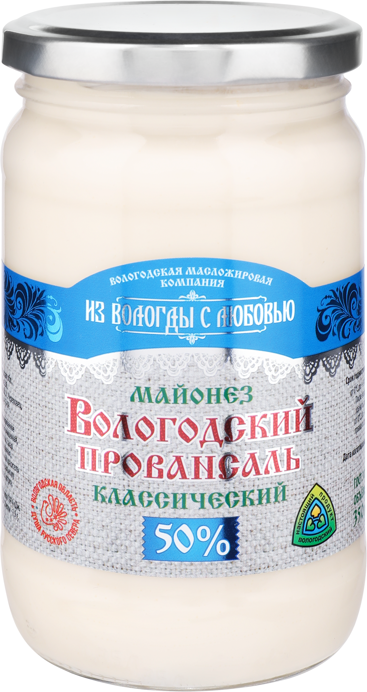 Изображение товара Майонез ВОЛОГОДСКИЙ ПРОВАНСАЛЬ 50% 330г