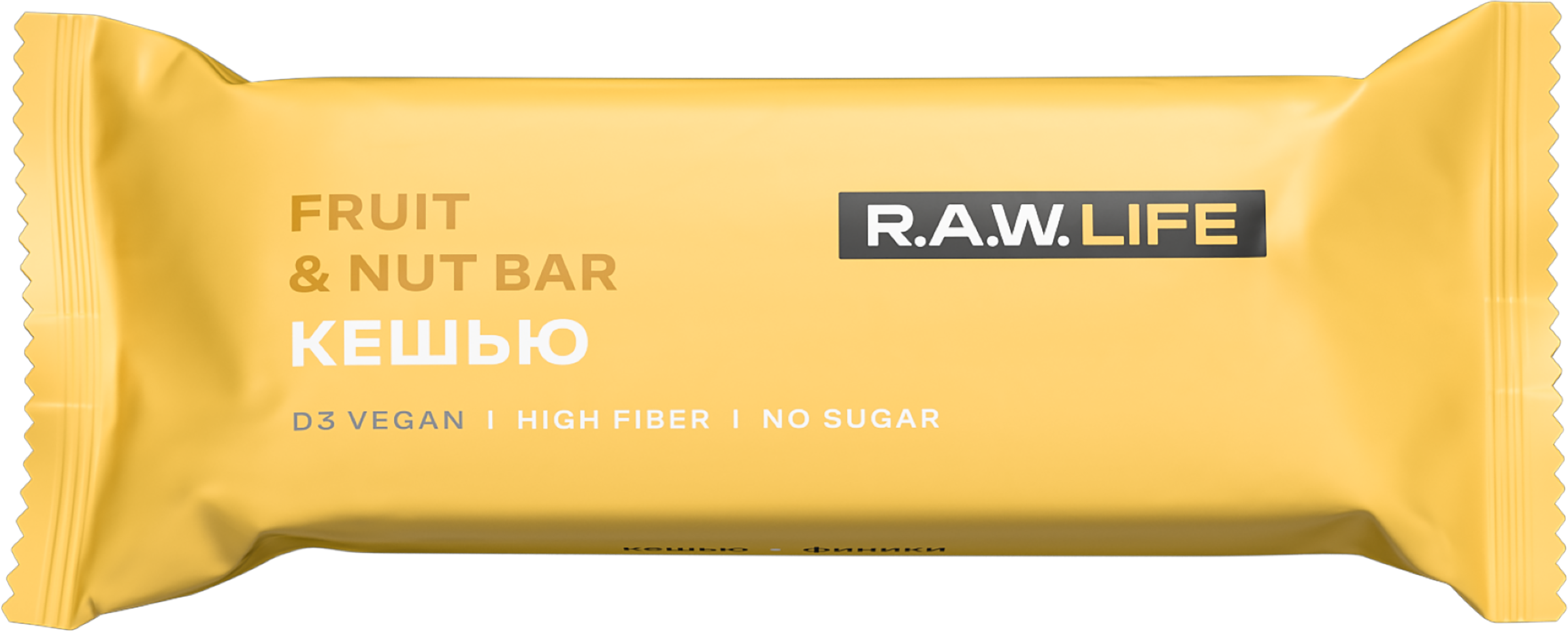 Изображение товара Батончик фруктово-ореховый R.A.W.LIFE Кешью 47г натуральный перекус