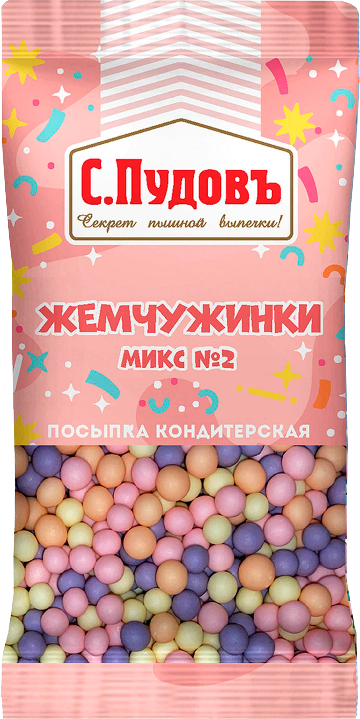 Изображение товара Жемчужинки Микс No2 - посыпка кондитерская, 15 г