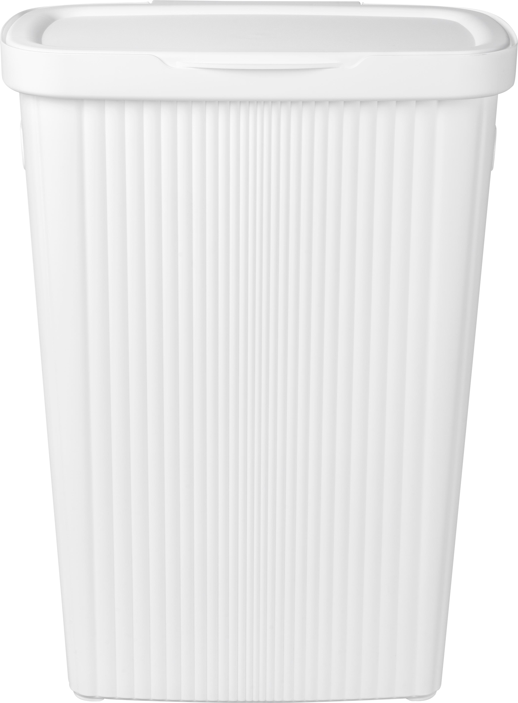 Изображение товара Корзина для белья ECONOVA Velvet, с ручками и откидной крышкой, 45л