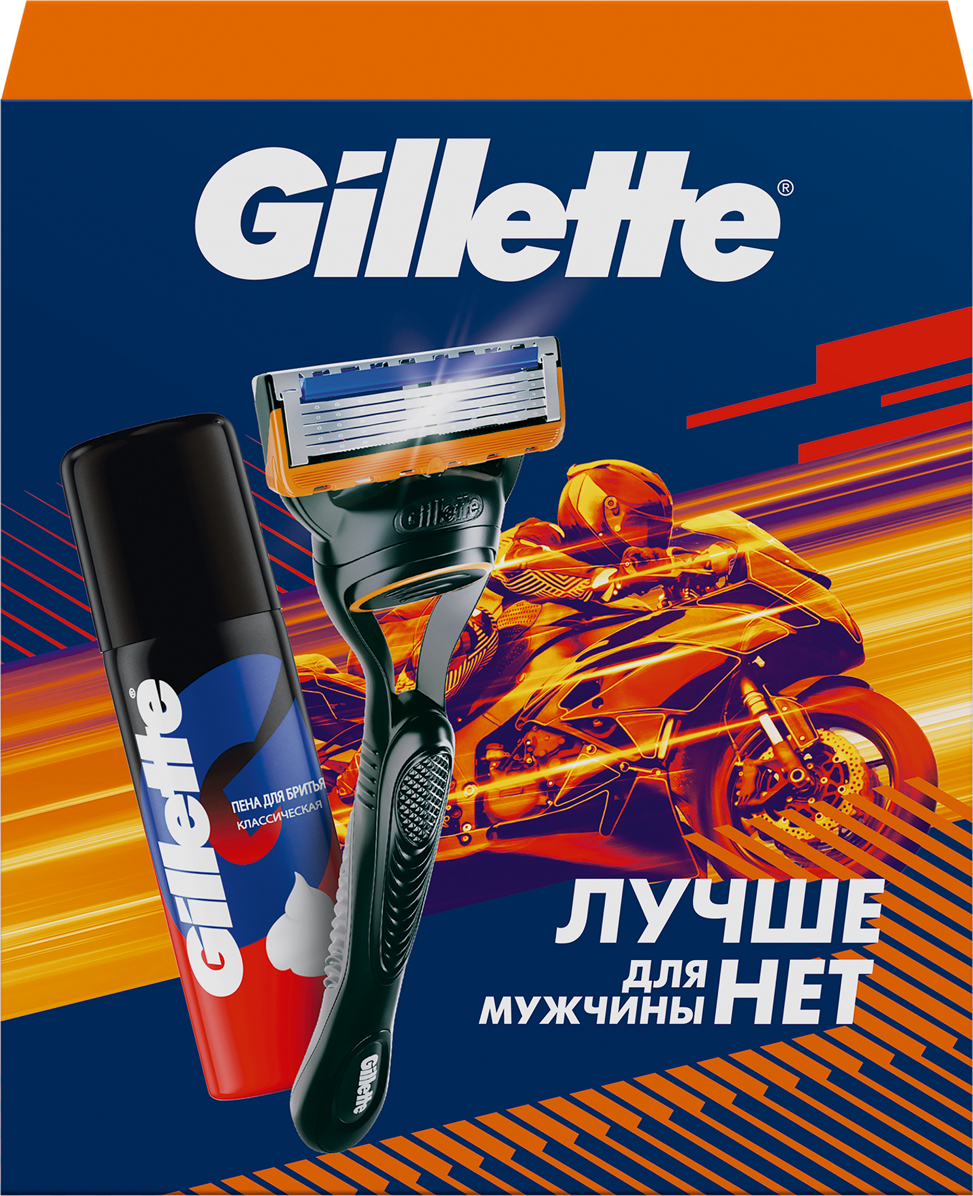 Изображение товара Набор подарочный GILLETTE Бритва Fusion с Пенной Классической, 50мл