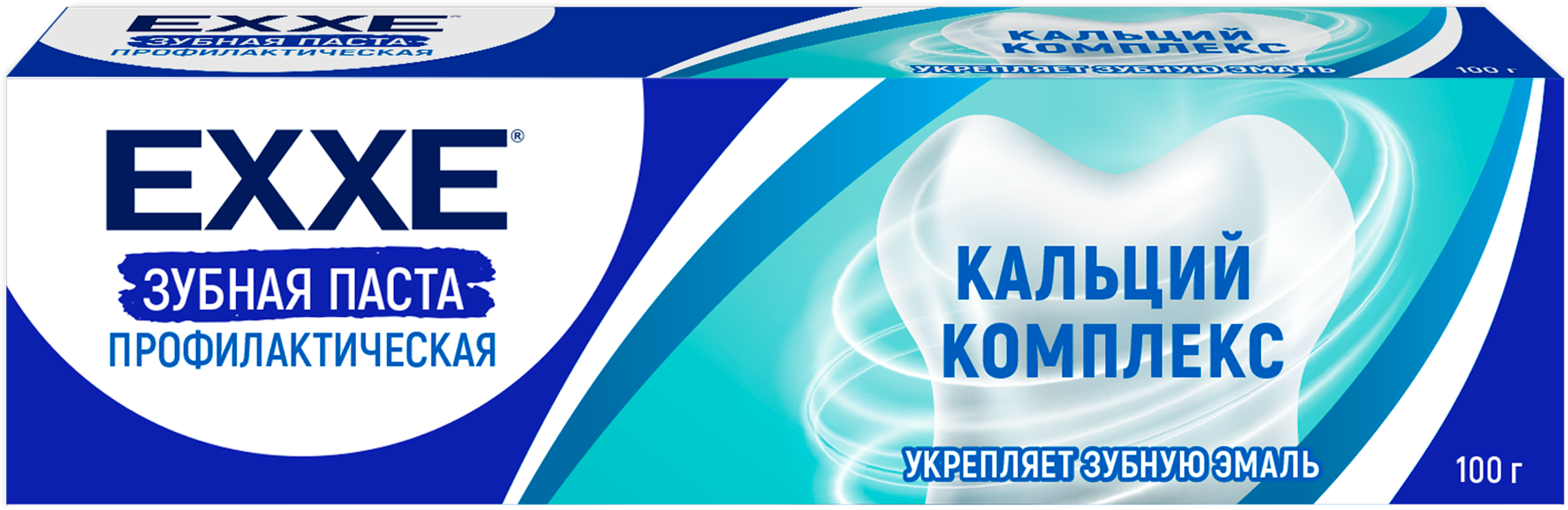 Изображение товара Зубная паста EXXE Кальций комплекс от кариеса 100г для ухода за полостью рта