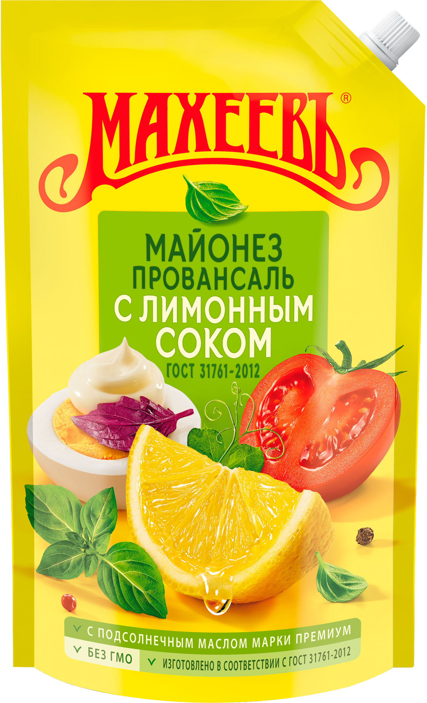 Изображение товара Майонез Махеевъ Провансаль с лимонным соком 50,5% 800мл натуральный соус для салатов
