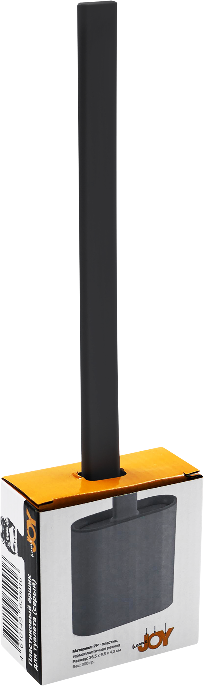 Изображение товара Ершик для туалета JOY HOME серый с настенным креплением и пластиковым держателем