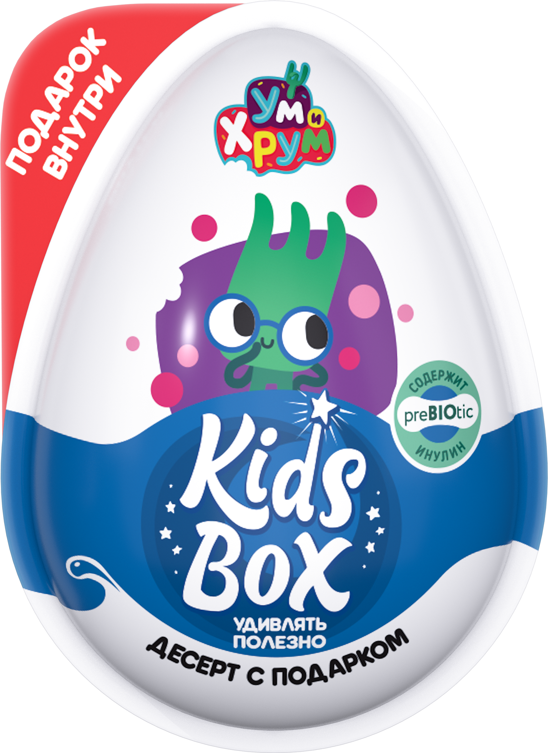 Изображение товара Десерт сахаристый KIDS BOX Ум и Хрум 20г с подарком сладкое детям