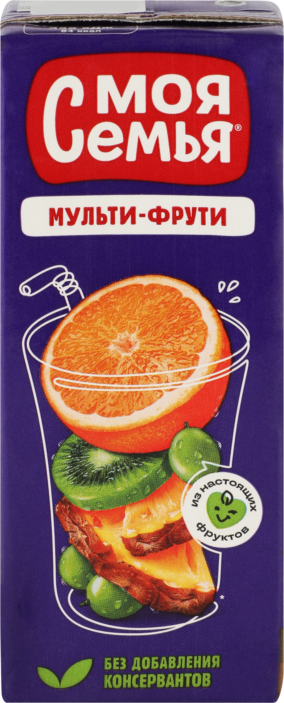 Изображение товара Напиток сокосодержащий МОЯ СЕМЬЯ Мульти-Фрути, 200мл
