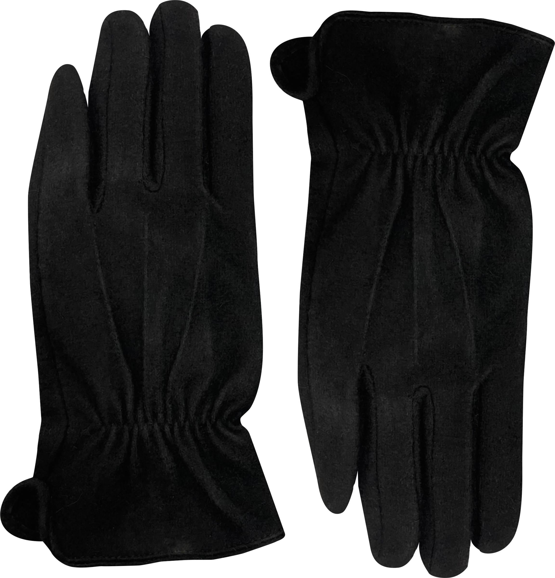 Изображение товара Мужские перчатки MIRO р. 9-11 черные из шерсти и синтетики