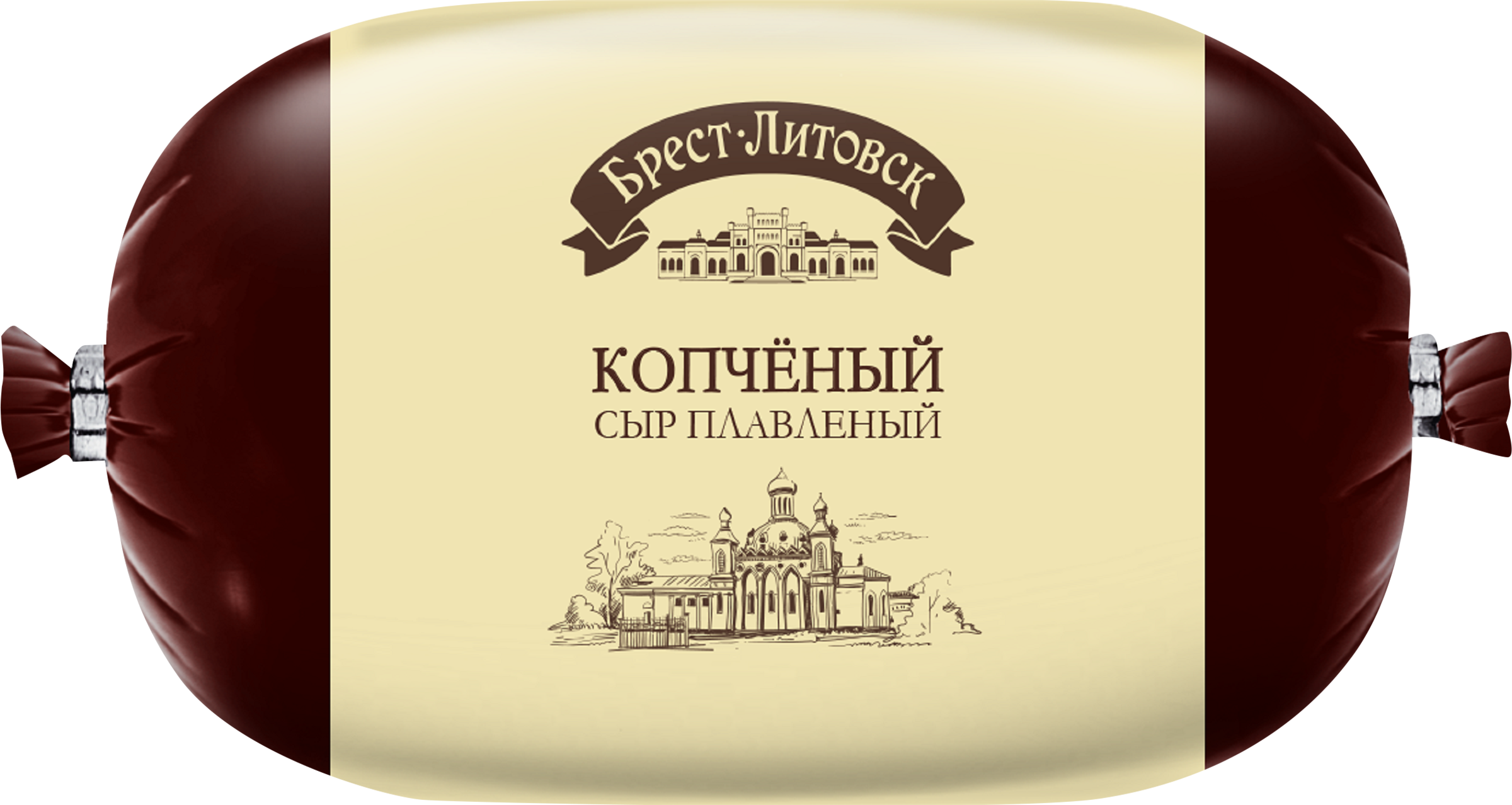 Изображение товара Плавленый копченый сыр БРЕСТ-ЛИТОВСК 40%, 300г натуральный