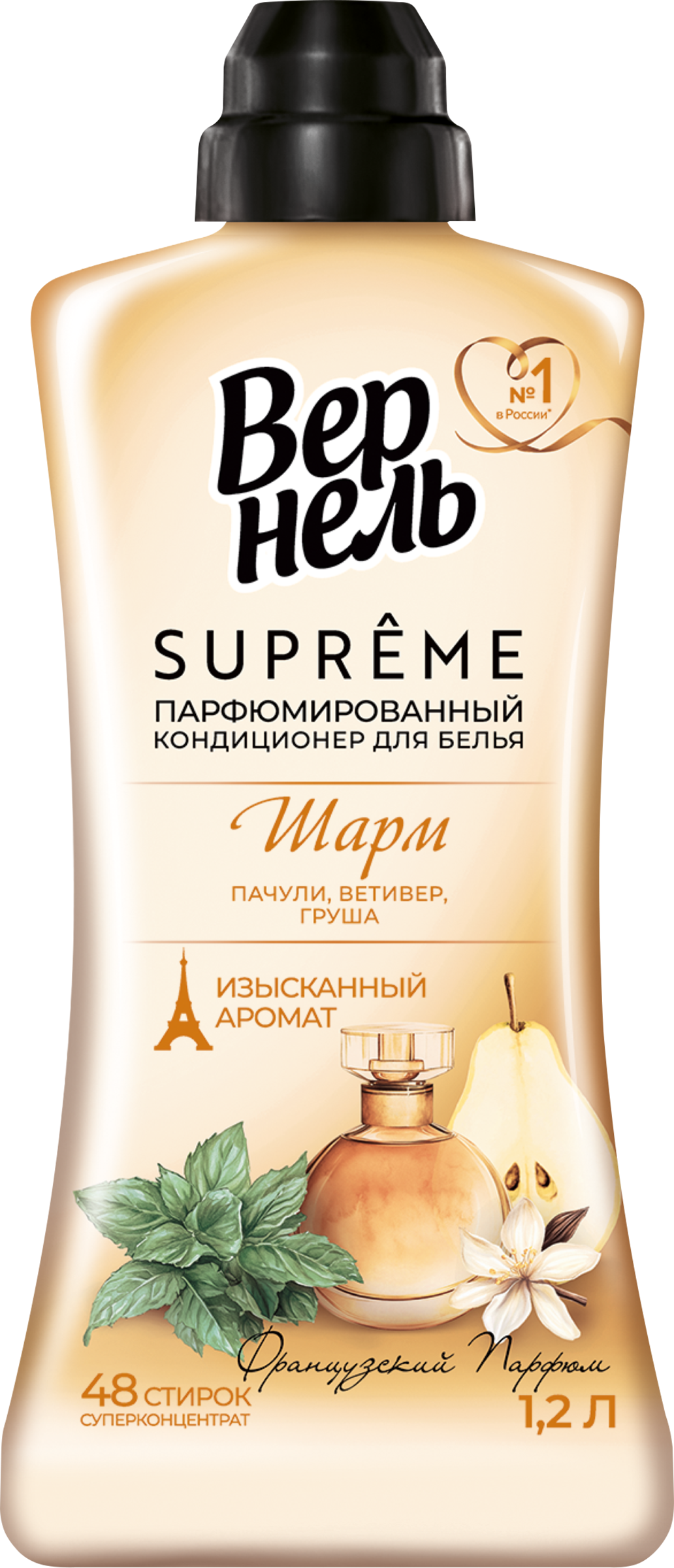 Изображение товара Кондиционер для белья ВЕРНЕЛЬ Супрэм Шарм, 1200мл