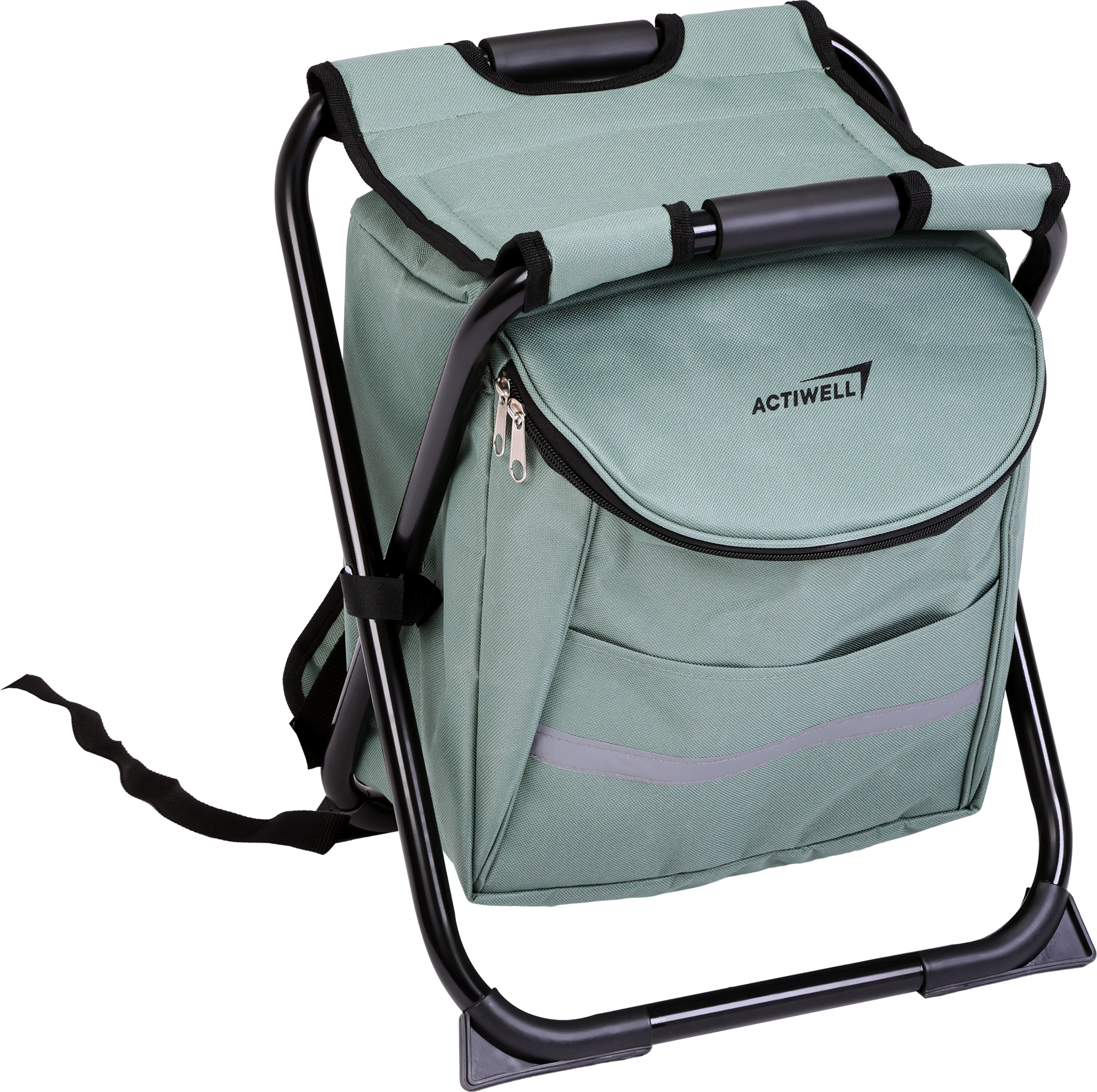 Изображение товара Стул-рюкзак складной ACTIWELL 35х28х40см, с термосумкой, Арт. OC00579