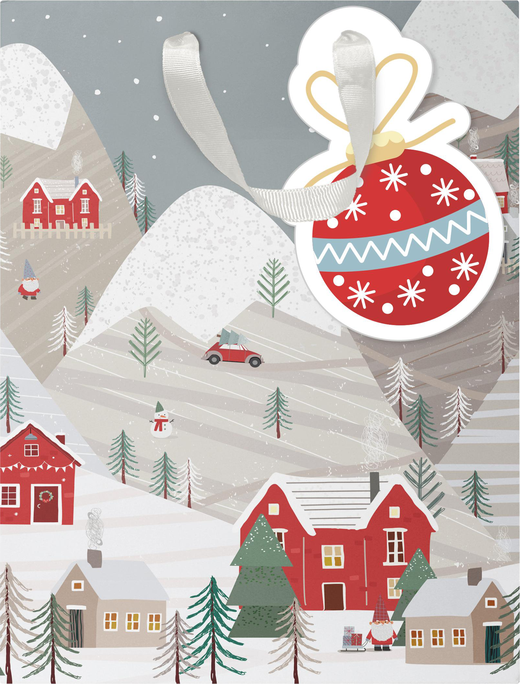 Изображение товара Подарочный пакет CITY HOME TRADE Мишкина клюква 19х14х9см из бумаги для упаковки подарков