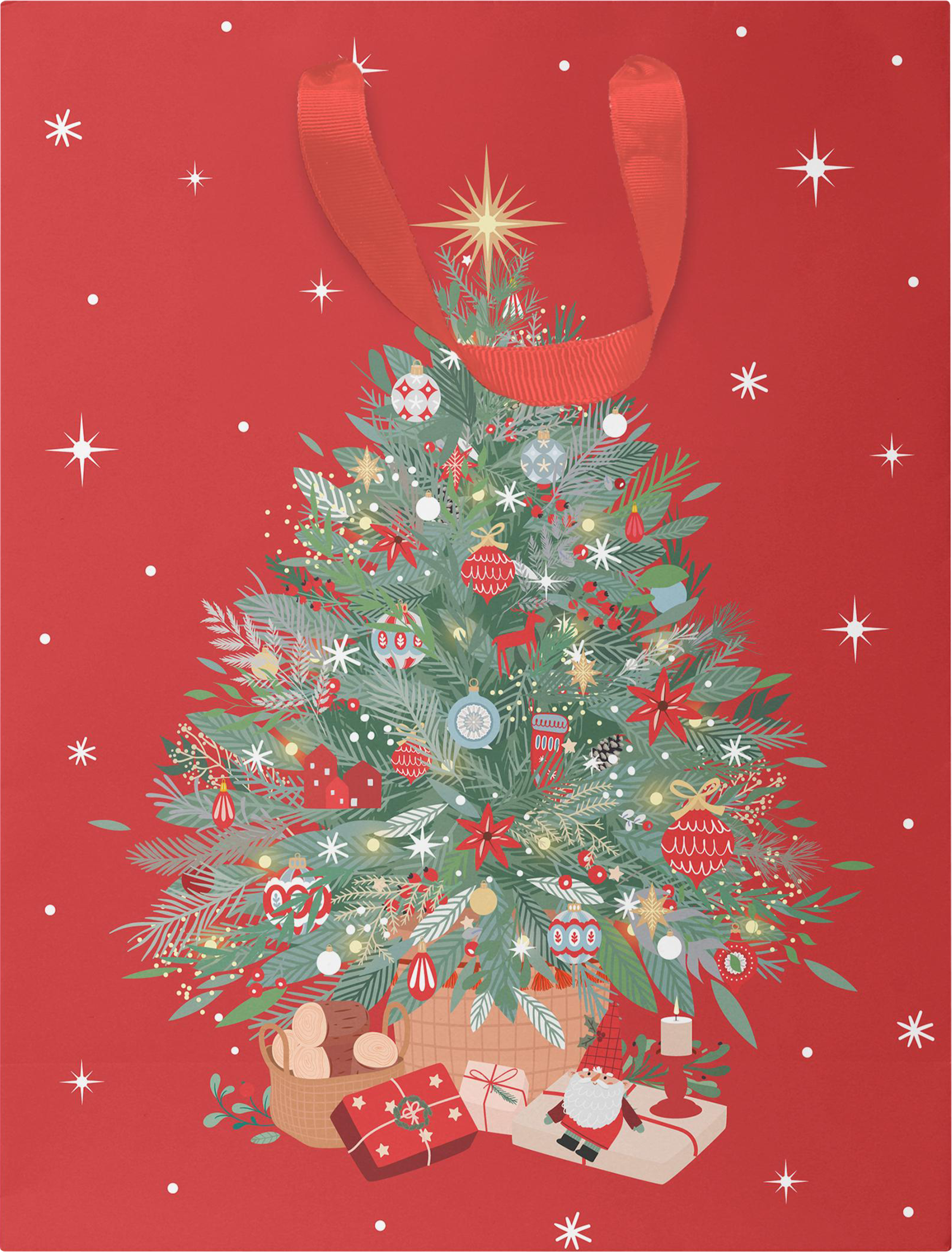 Изображение товара Подарочный пакет CITY HOME TRADE Мишкина клюква 41х31х12см яркий праздничный