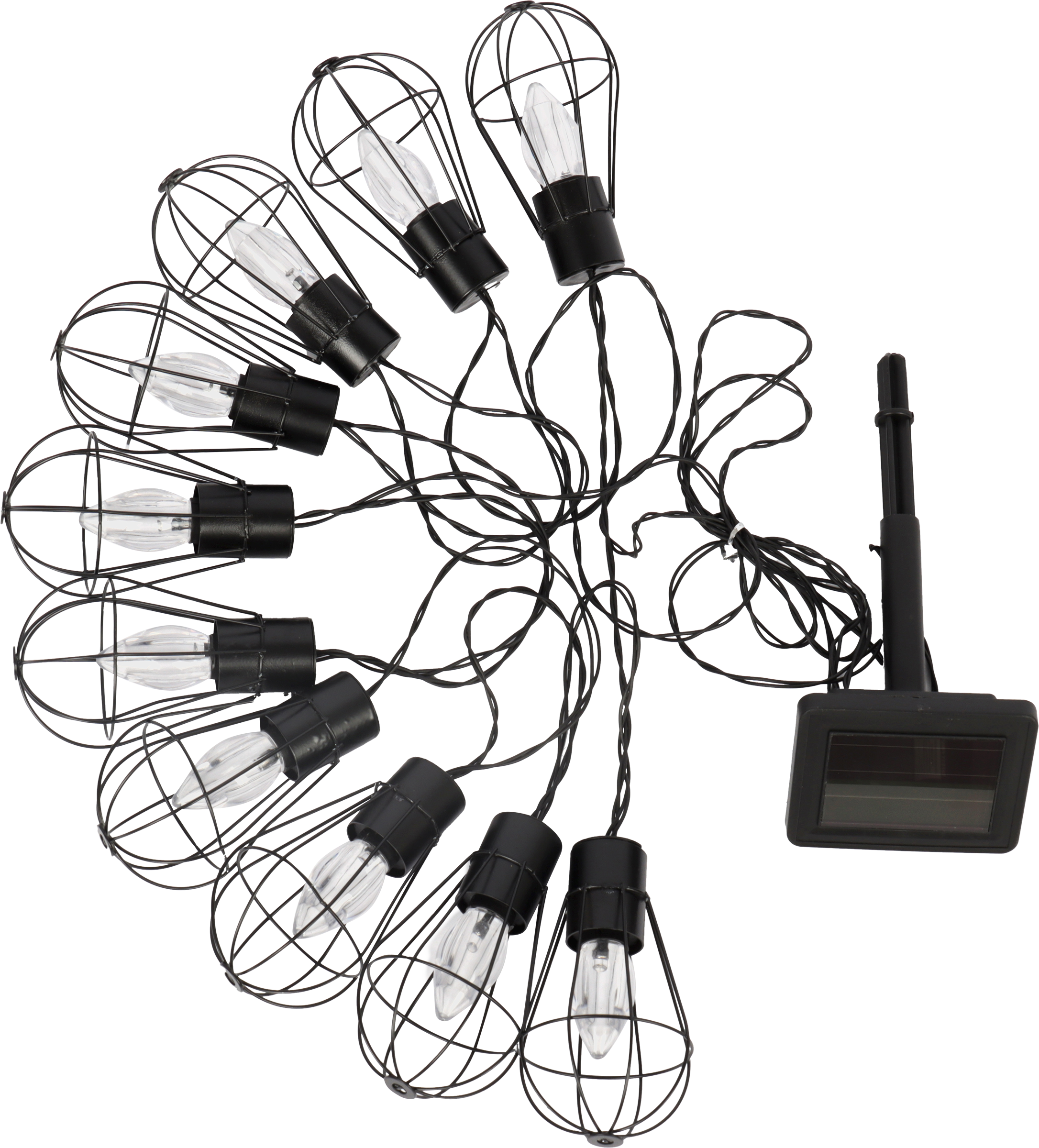 Изображение товара Гирлянда садовая на солнечной батарее GIARDINO CLUB Модерн, 2м 8 LED, Арт. 1452004