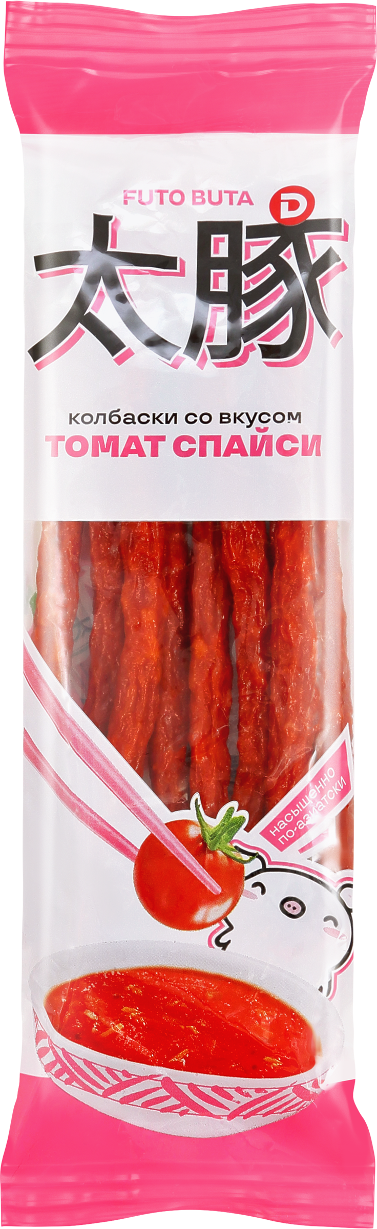 Изображение товара Колбаски сырокопченые ДЫМОВ со вкусом Томат Спайси 70г