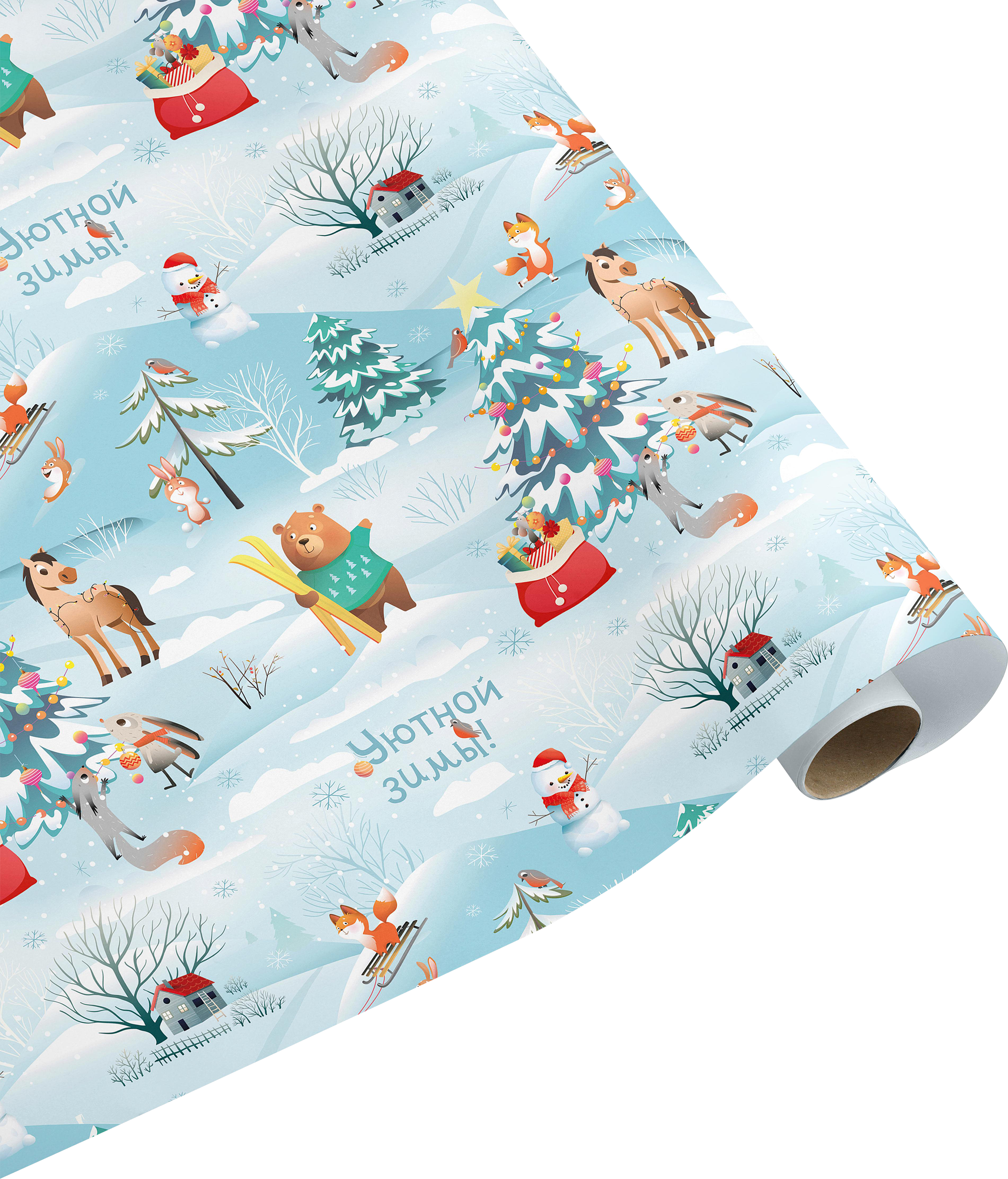 Изображение товара Декоративная упаковочная бумага CITY HOME TRADE И-Го-Год 70х100см для подарков