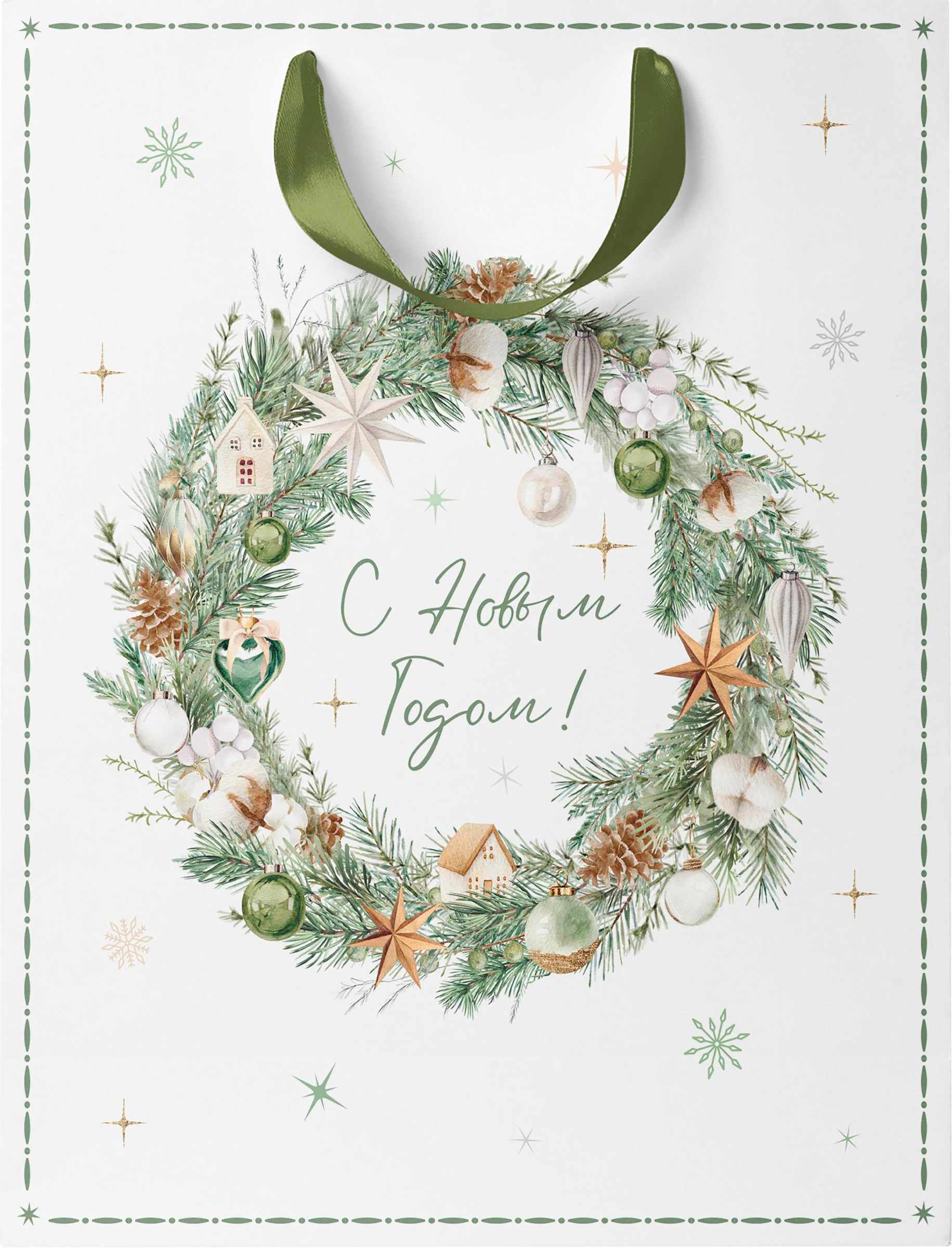 Изображение товара Пакет подарочный CITY HOME TRADE Christmas Woodland 31х26х11 см