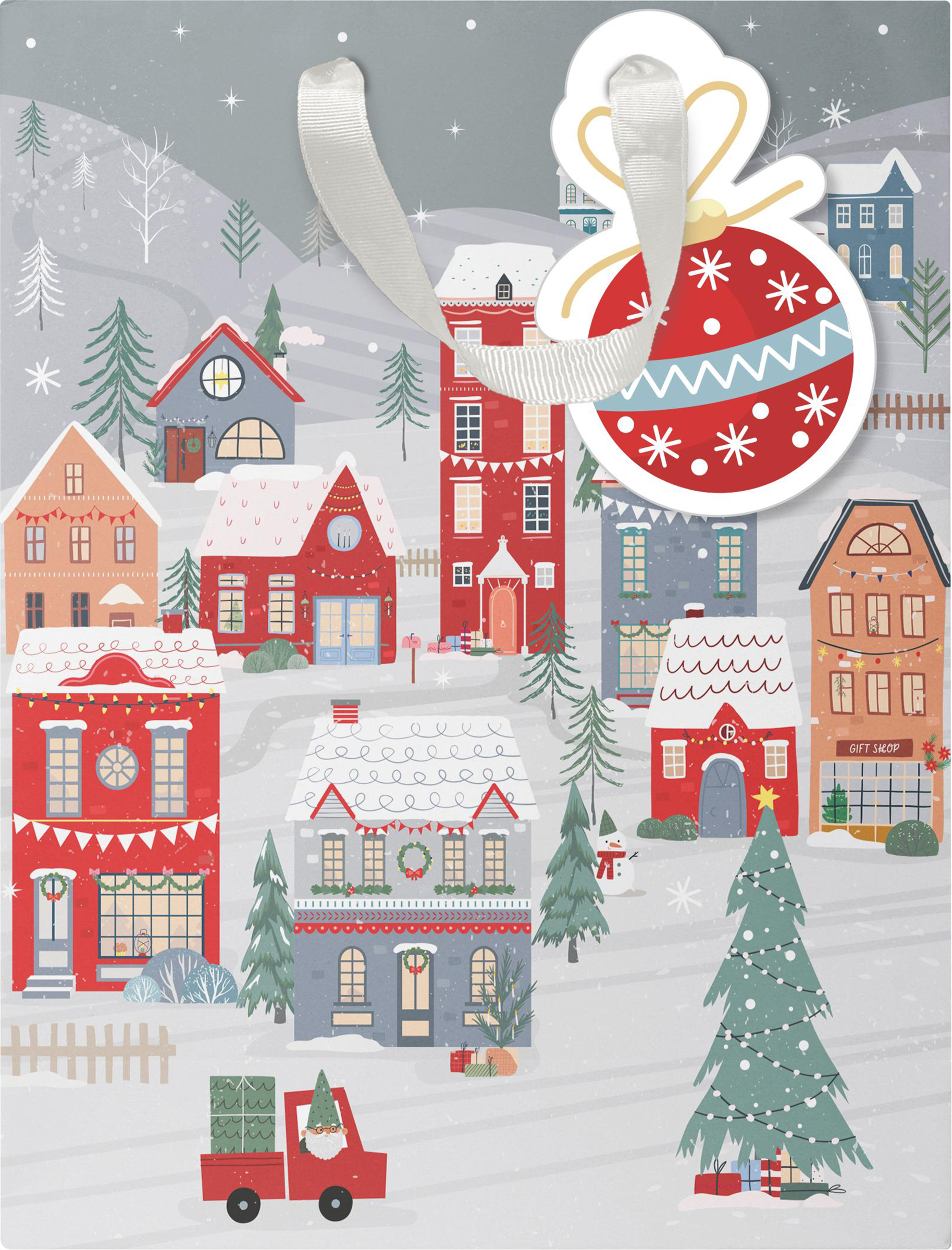 Изображение товара Пакет подарочный CITY HOME TRADE Мишкина клюква 23х18х10см