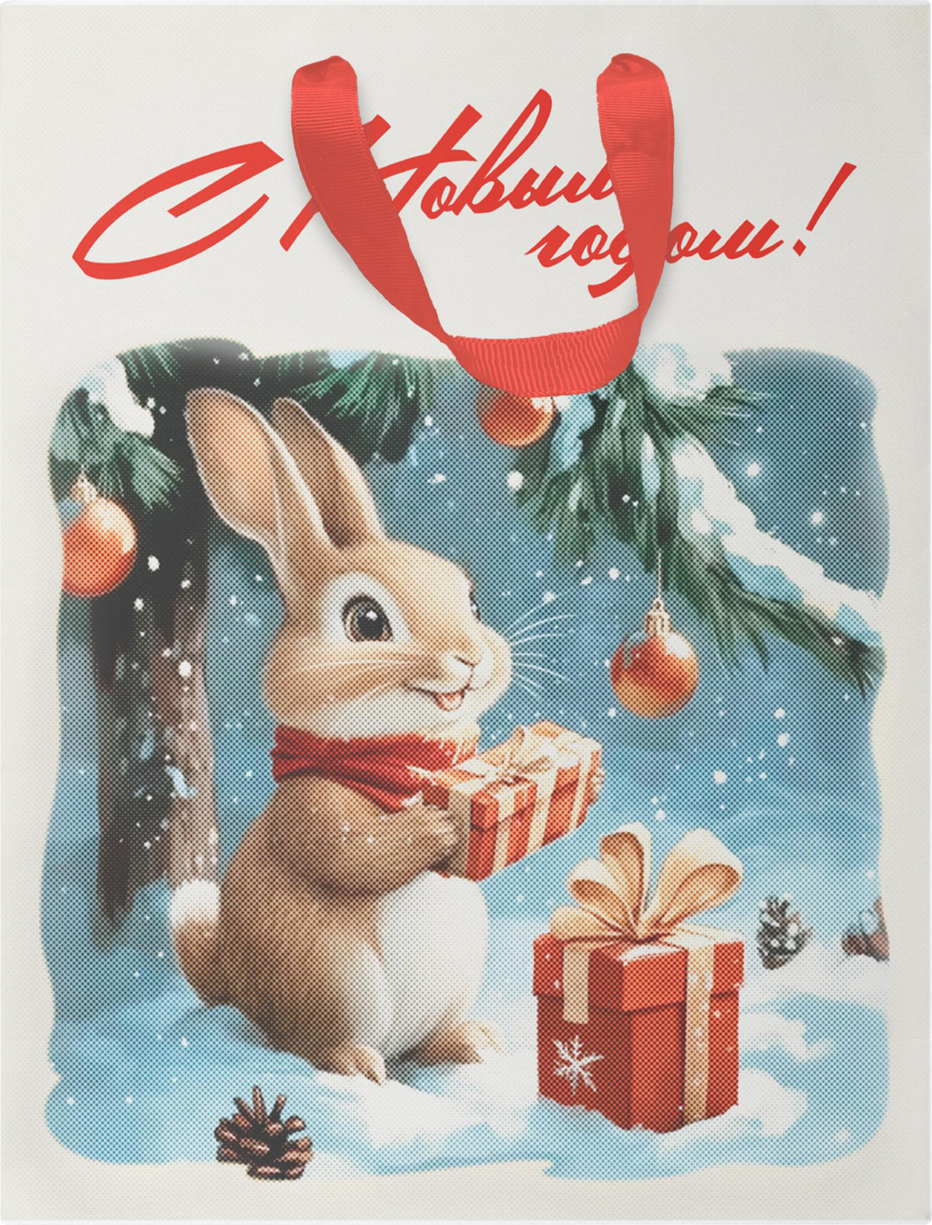 Изображение товара Подарочный пакет CITY HOME TRADE Ретро премиум 19х14х9см для подарков