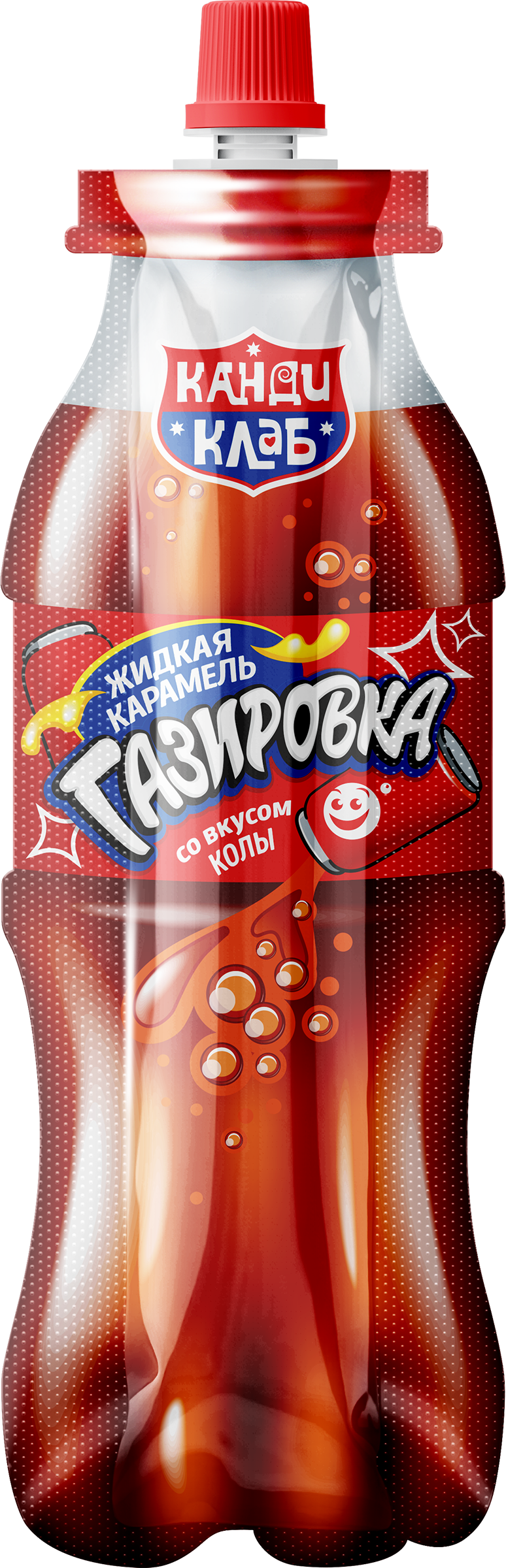 Изображение товара Карамель жидкая КАНДИ КЛАБ Газировка, в ассортименте, 20г