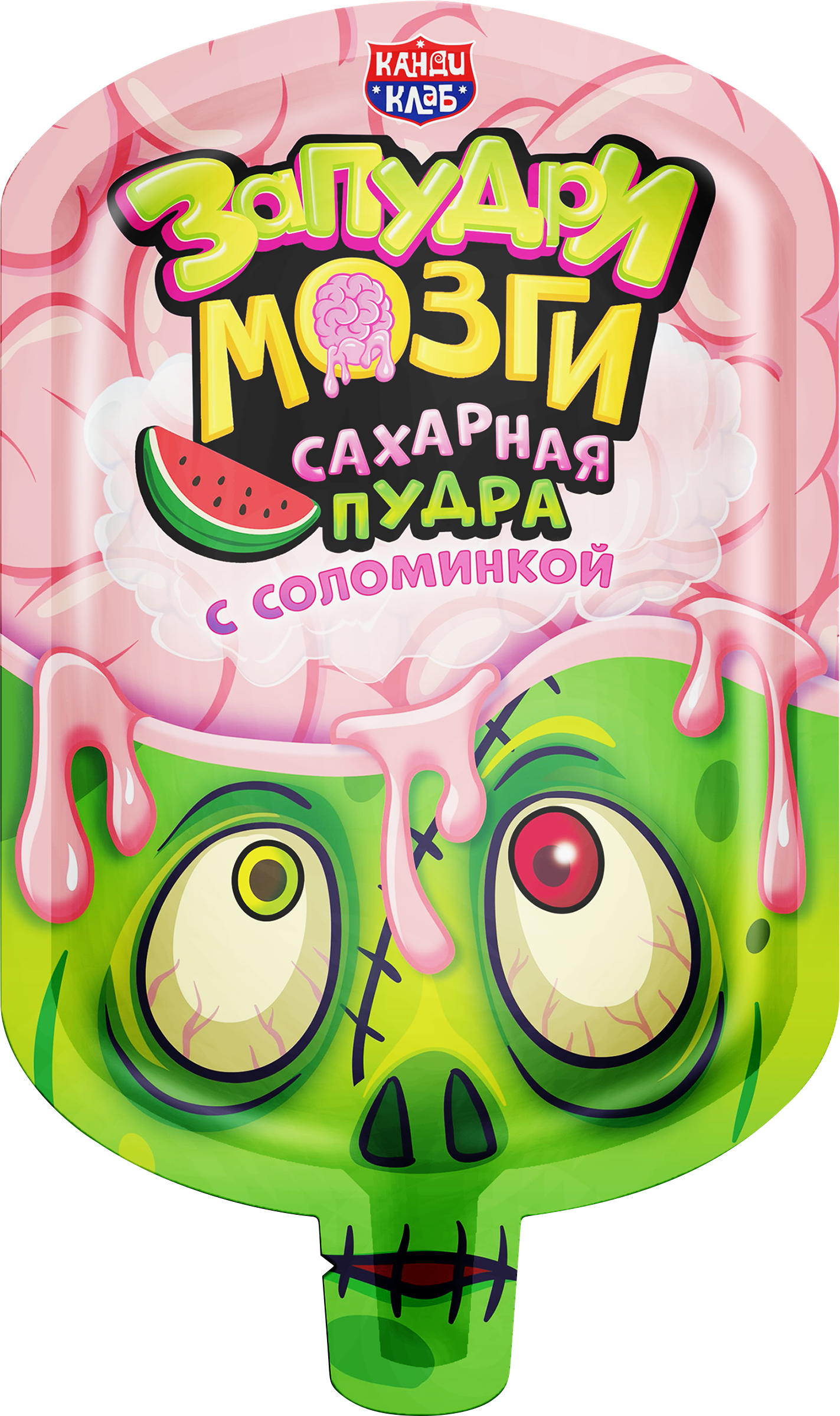 Изображение товара Сахарная пудра КАНДИ КЛАБ Запудри мозги с соломинкой, 12г