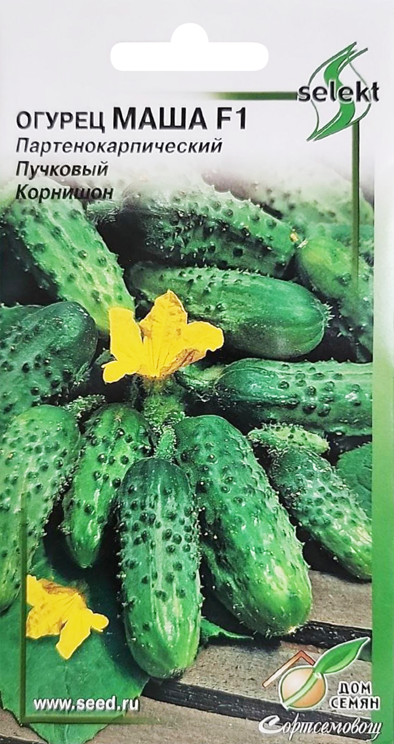 Изображение товара Семена Огурец Маша F1 4г ДОМ СЕМЯН для выращивания высокого урожая