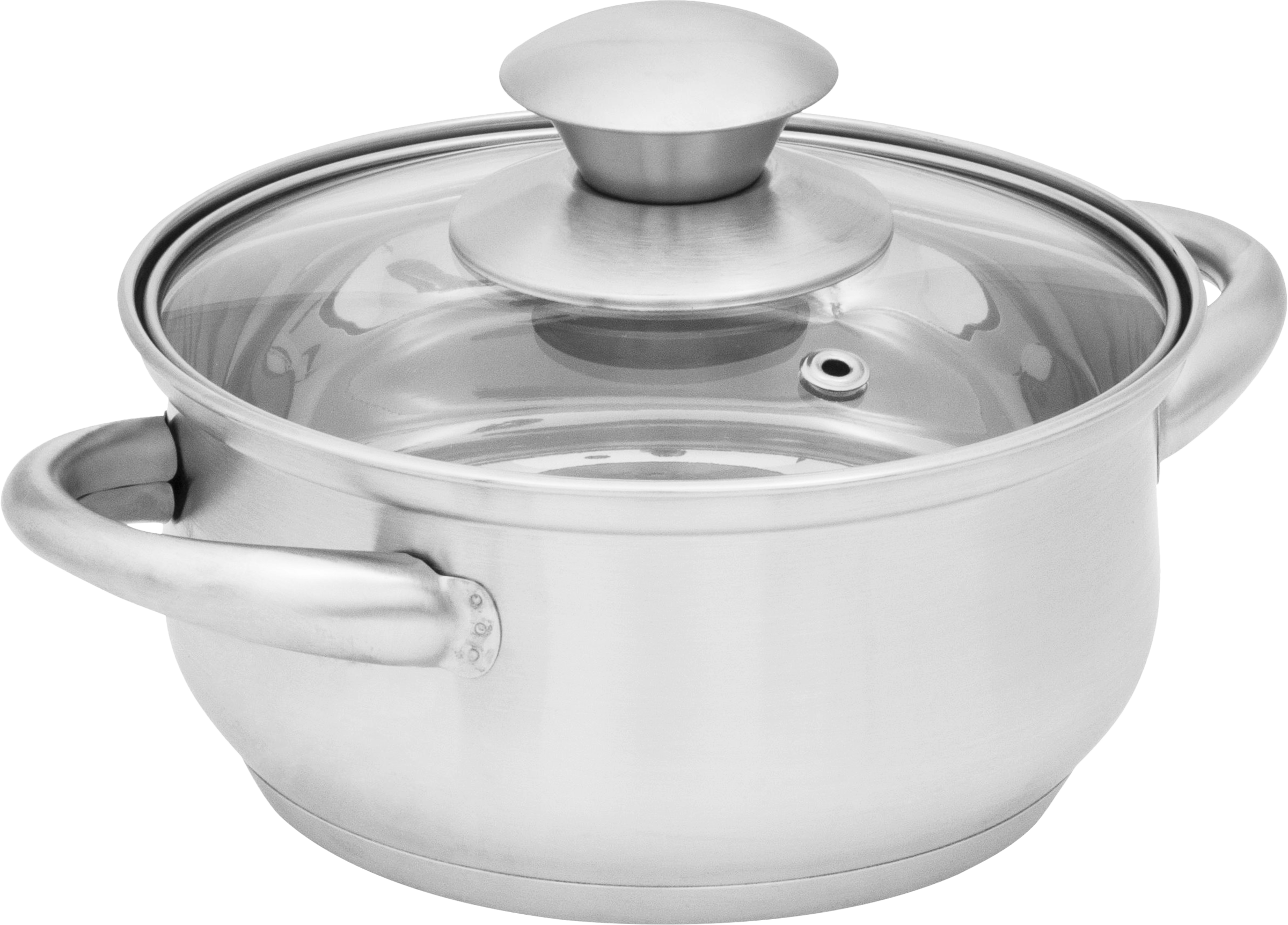 Изображение товара Набор посуды ATTRIBUTE кастрюли 0.8л и 0.5л, сковорода 14см для индукционных плит