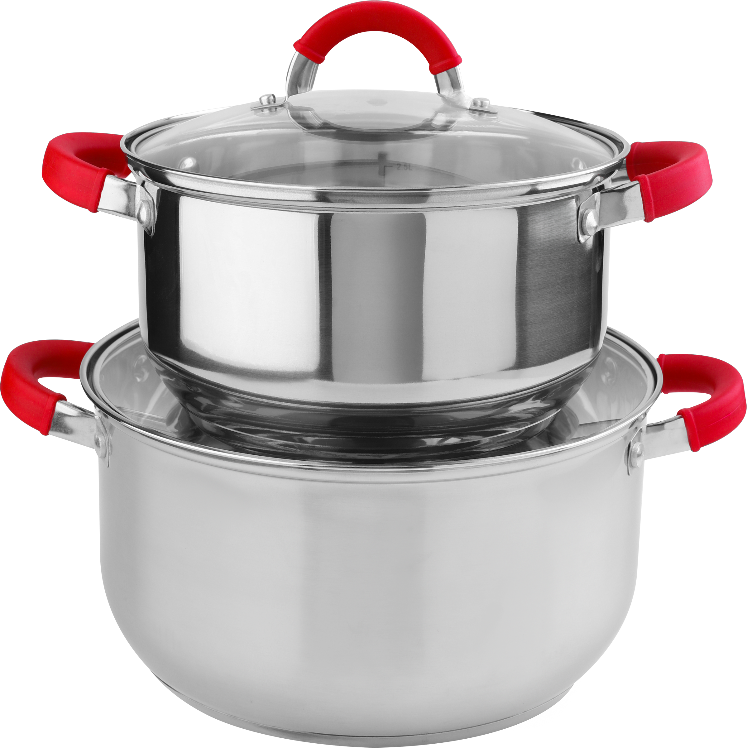 Изображение товара Набор кастрюль ATTRIBUTE 3.3л и 5.8л из нержавеющей стали