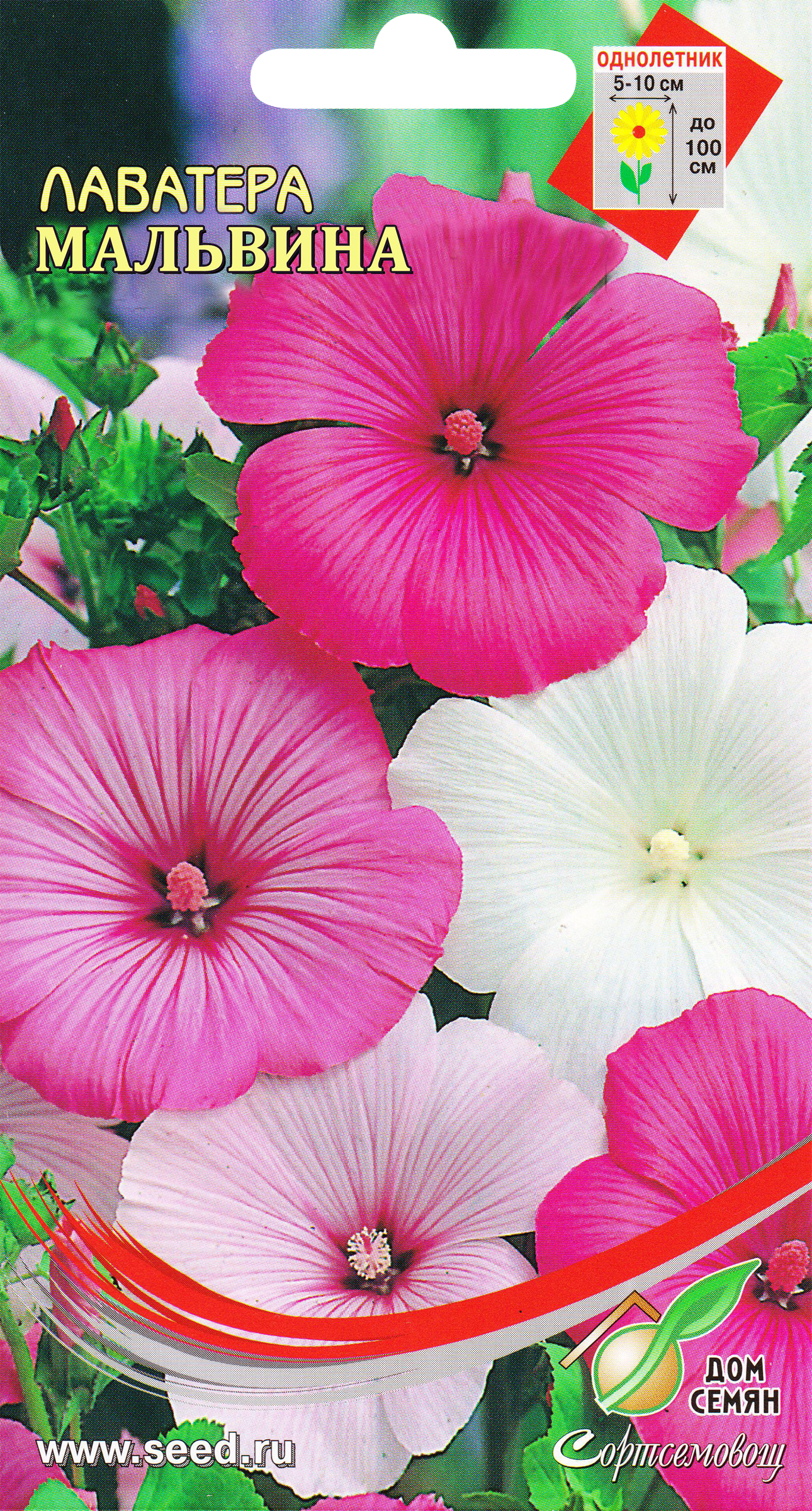 Изображение товара Семена ДОМ СЕМЯН Лаватера Мальвина, 2г
