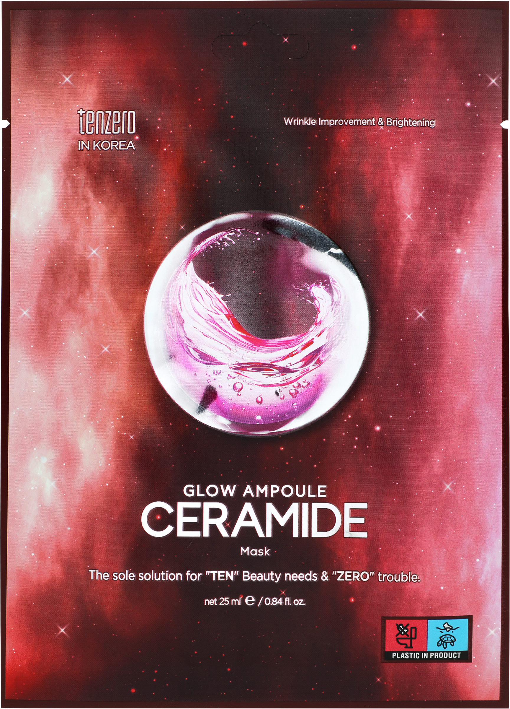 Изображение товара Тканевая маска с керамидами TENZERO для всех типов кожи 25 мл