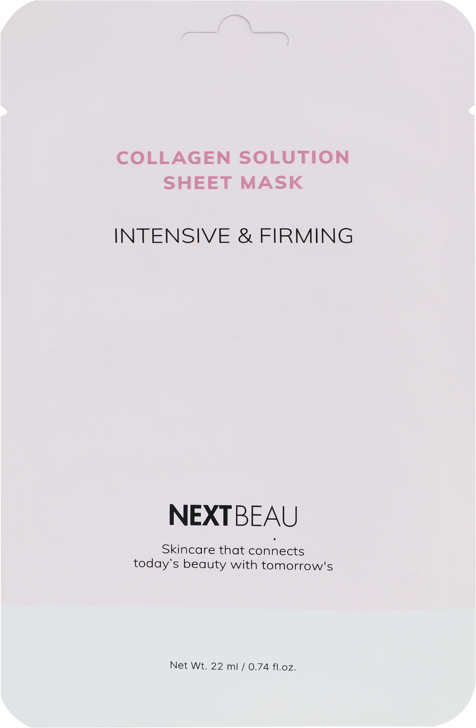 Изображение товара Маска для лица тканевая NEXTBEAU омолаживающая с гидролизованным коллагеном 22мл