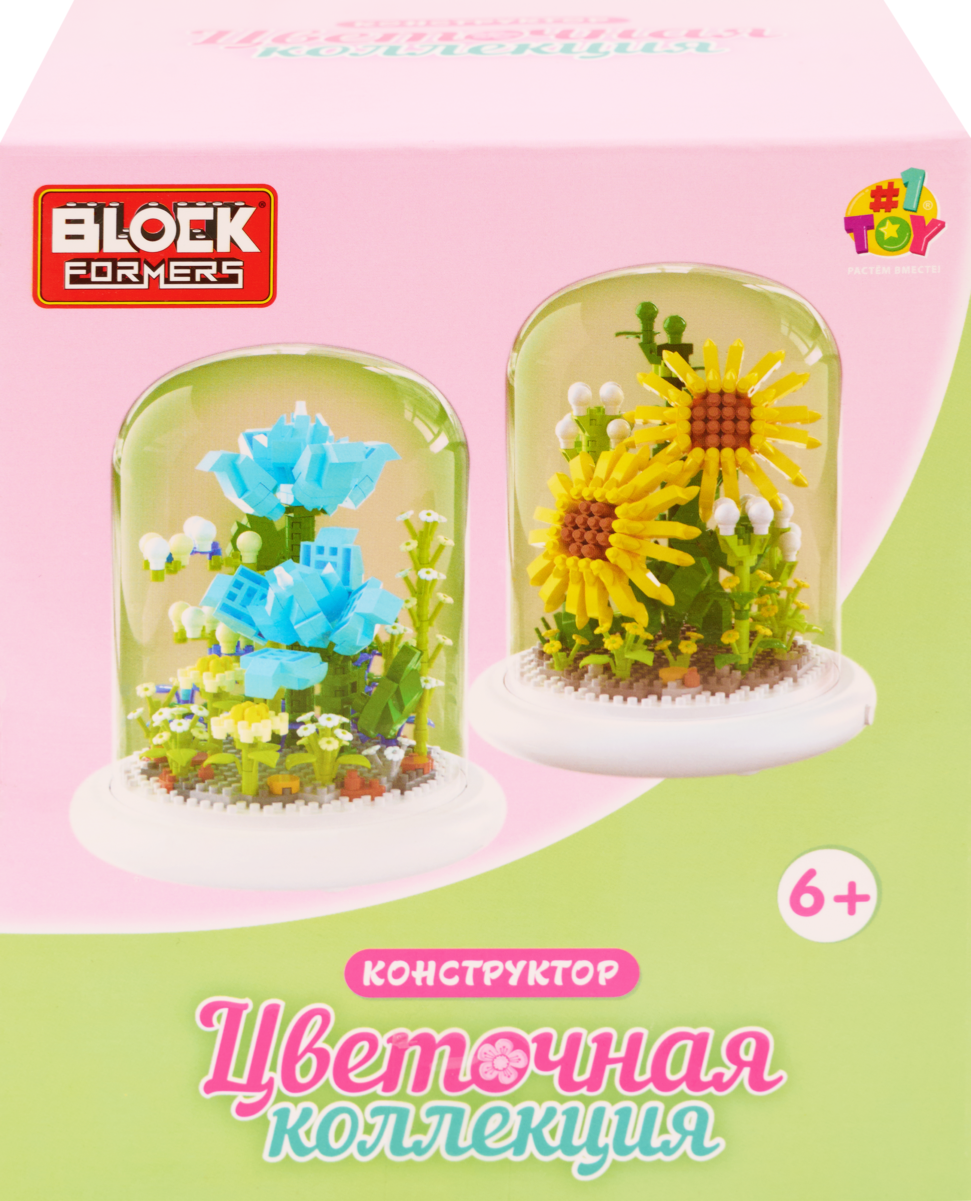 Изображение товара Конструктор 1TOY Цветочная коллекция для развития творчества и моторики