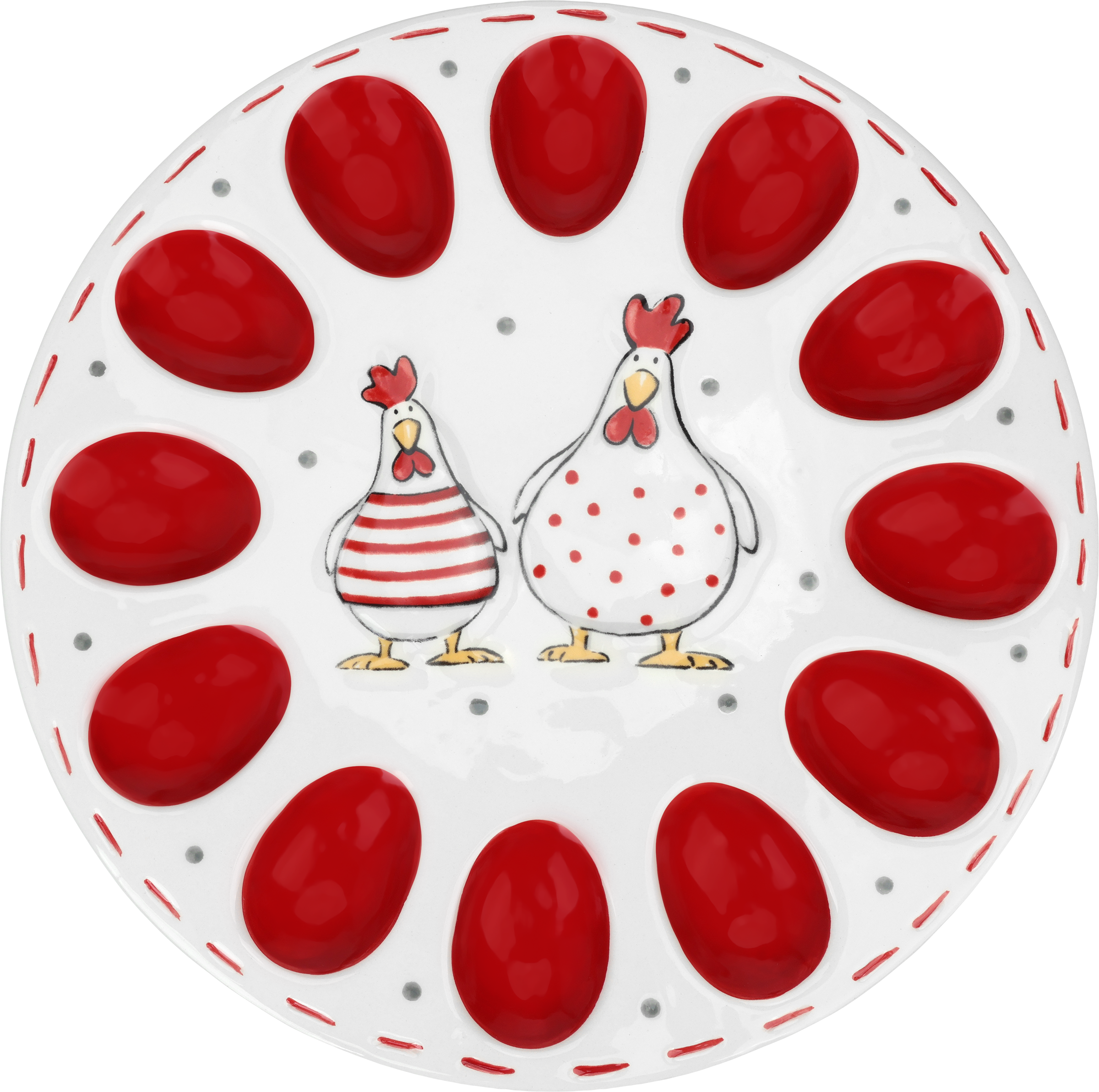 Изображение товара Тарелка для яиц HOMECLUB на 12шт, 31,5см, керамика, Арт. SLE-12